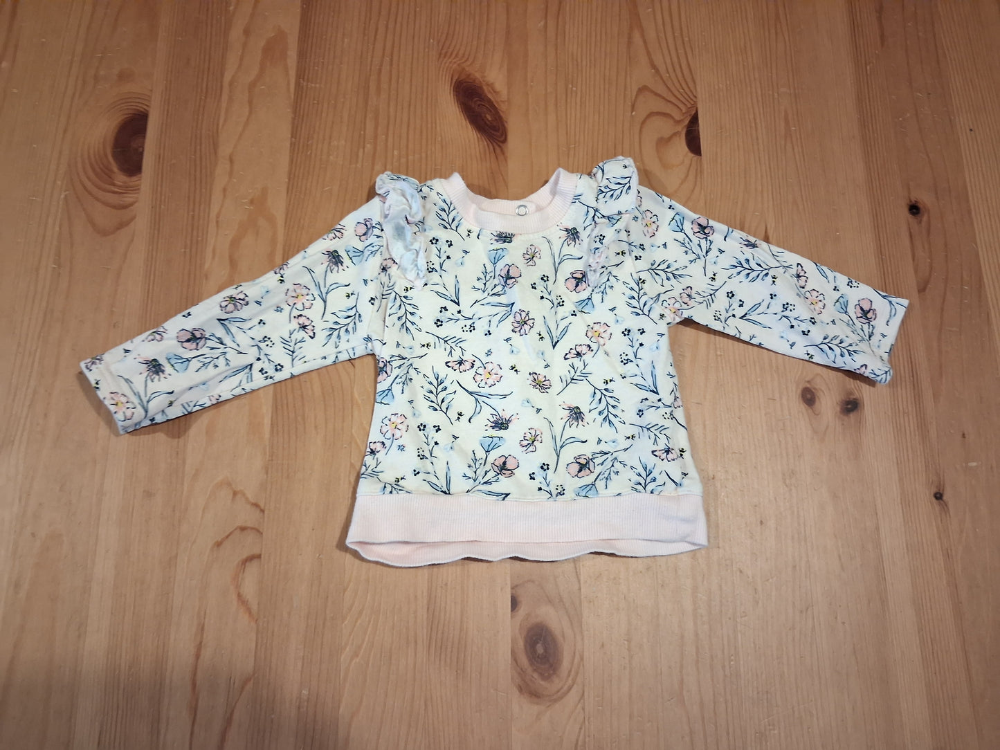 Lightweight Floral Sweatshirt - Girls 6-9 months - Laura Ashley Baby