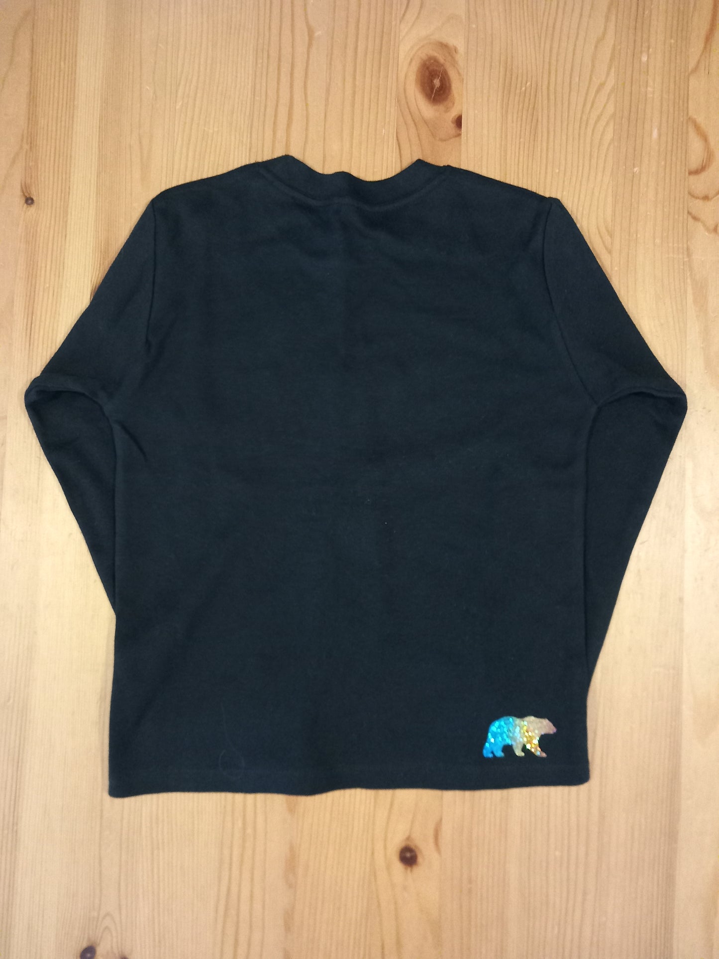 Black Rainbow Long Sleeve Top - Girls 3-4 years - Brand unknown