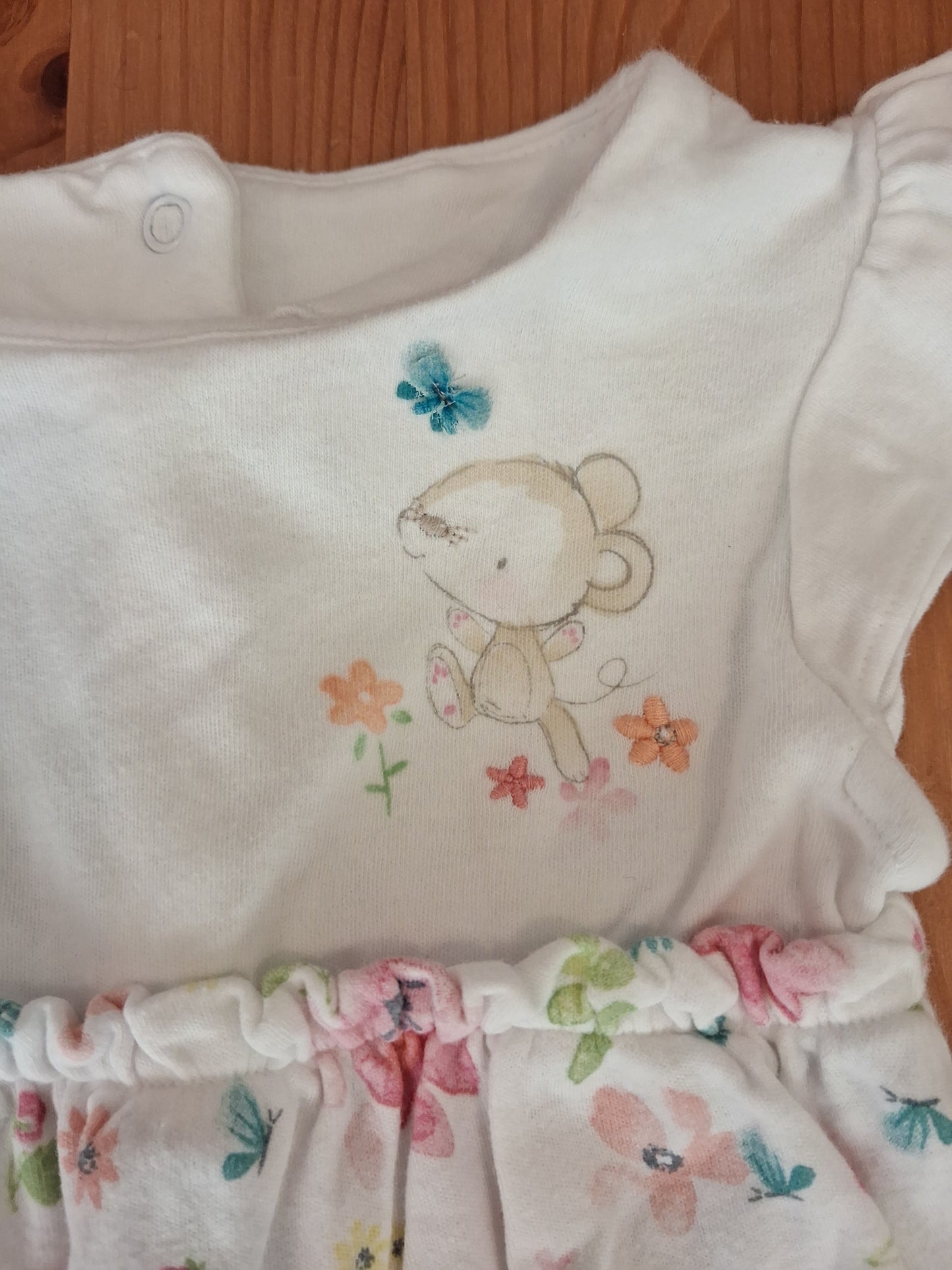 Mouse & Flowers Romper - Girls 12-18 months - Mothercare