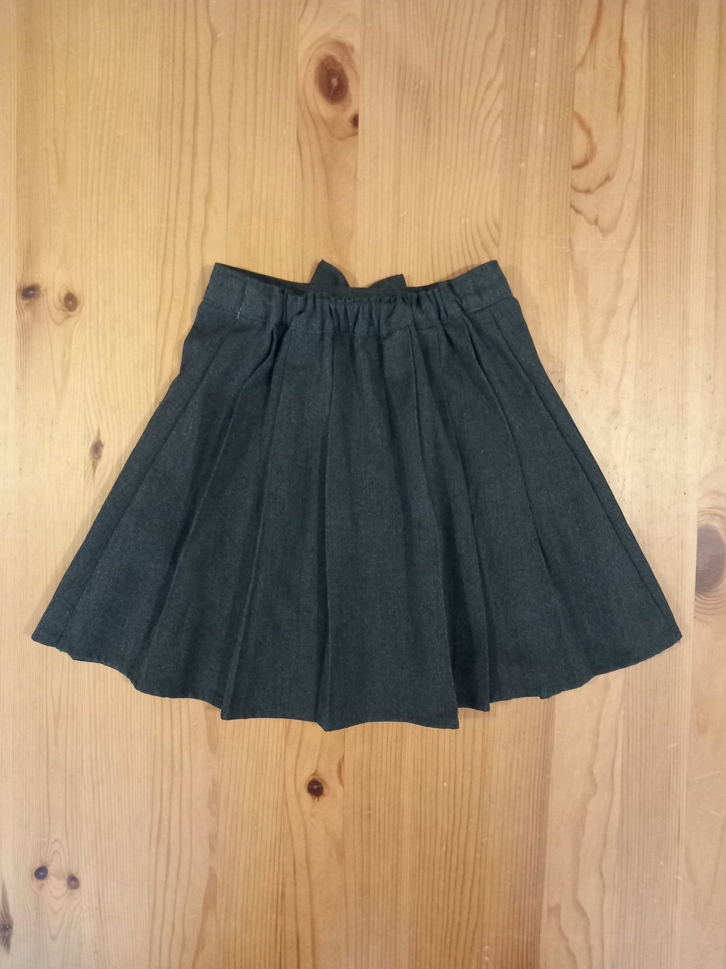 Grey School Skirt With Adjustable Elasticated Waistband - Girls 4 years - TU