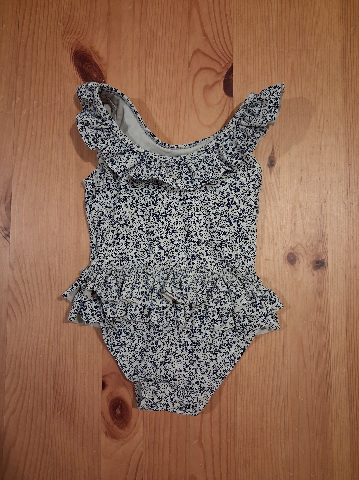 Floral Ruffle Swimming Costume - Girls 12-18 months - Mothercare