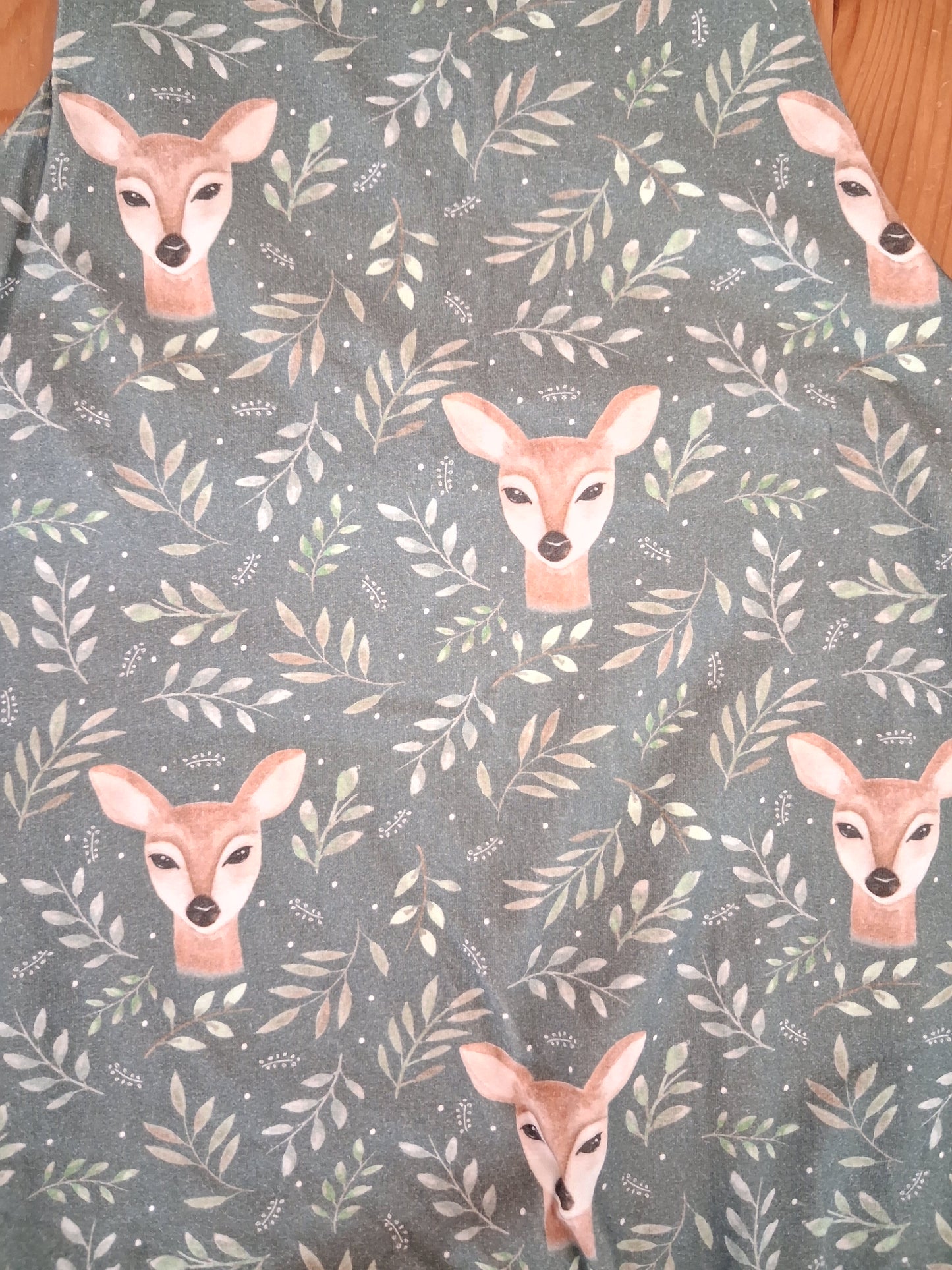 Handmade Deer & Nature Dungarees - Girls 4-5 years - Little J Clothing