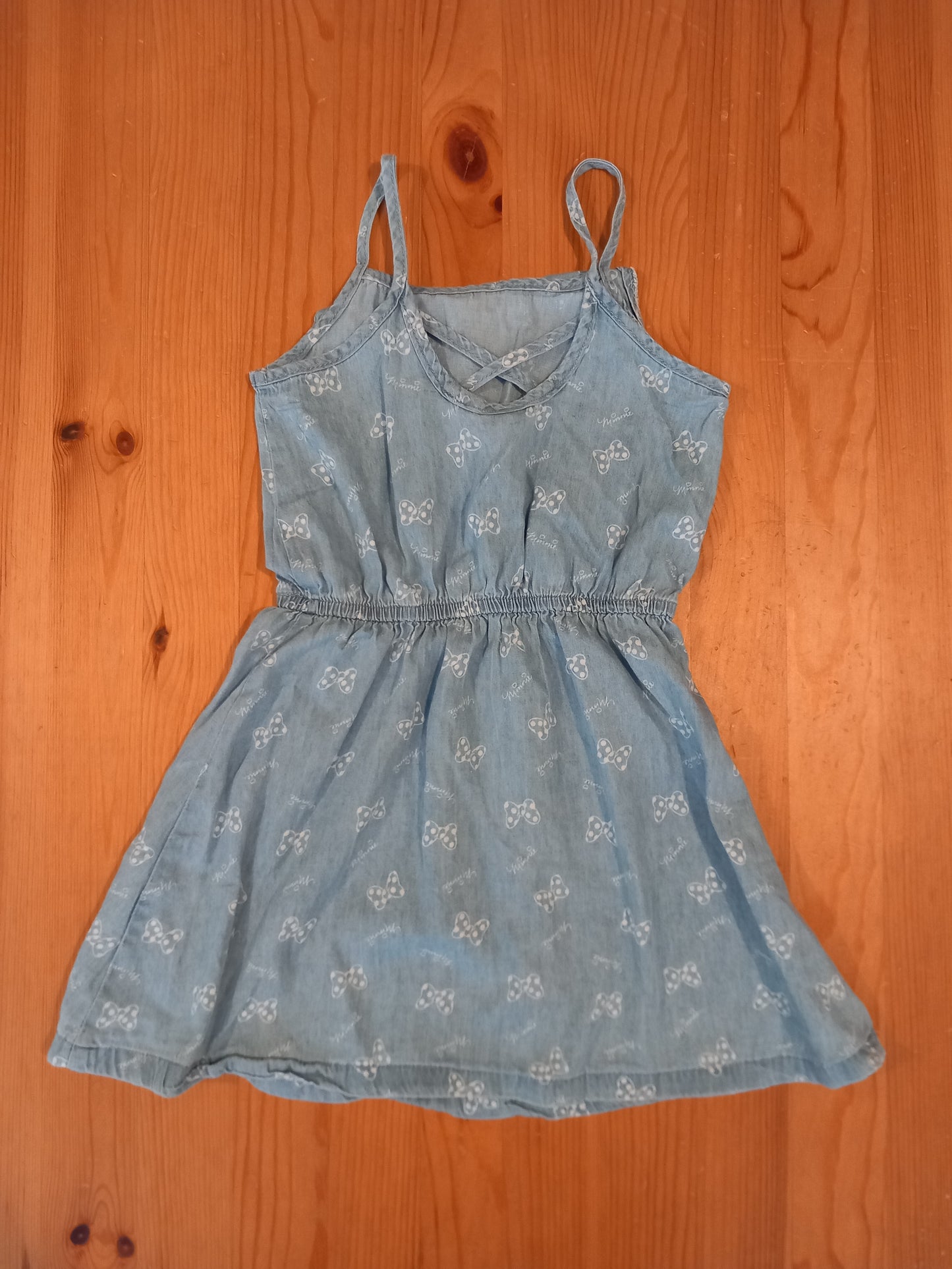 Light Denim Minnie Mouse Dress - Girls Size 104cm - Pep&Co
