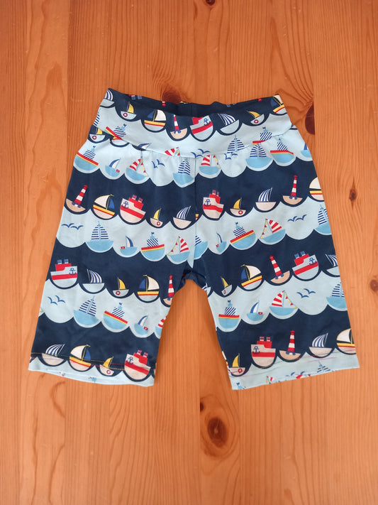 Handmade Boats Shorts - Unisex 5-6 years - Pretty Little Legs