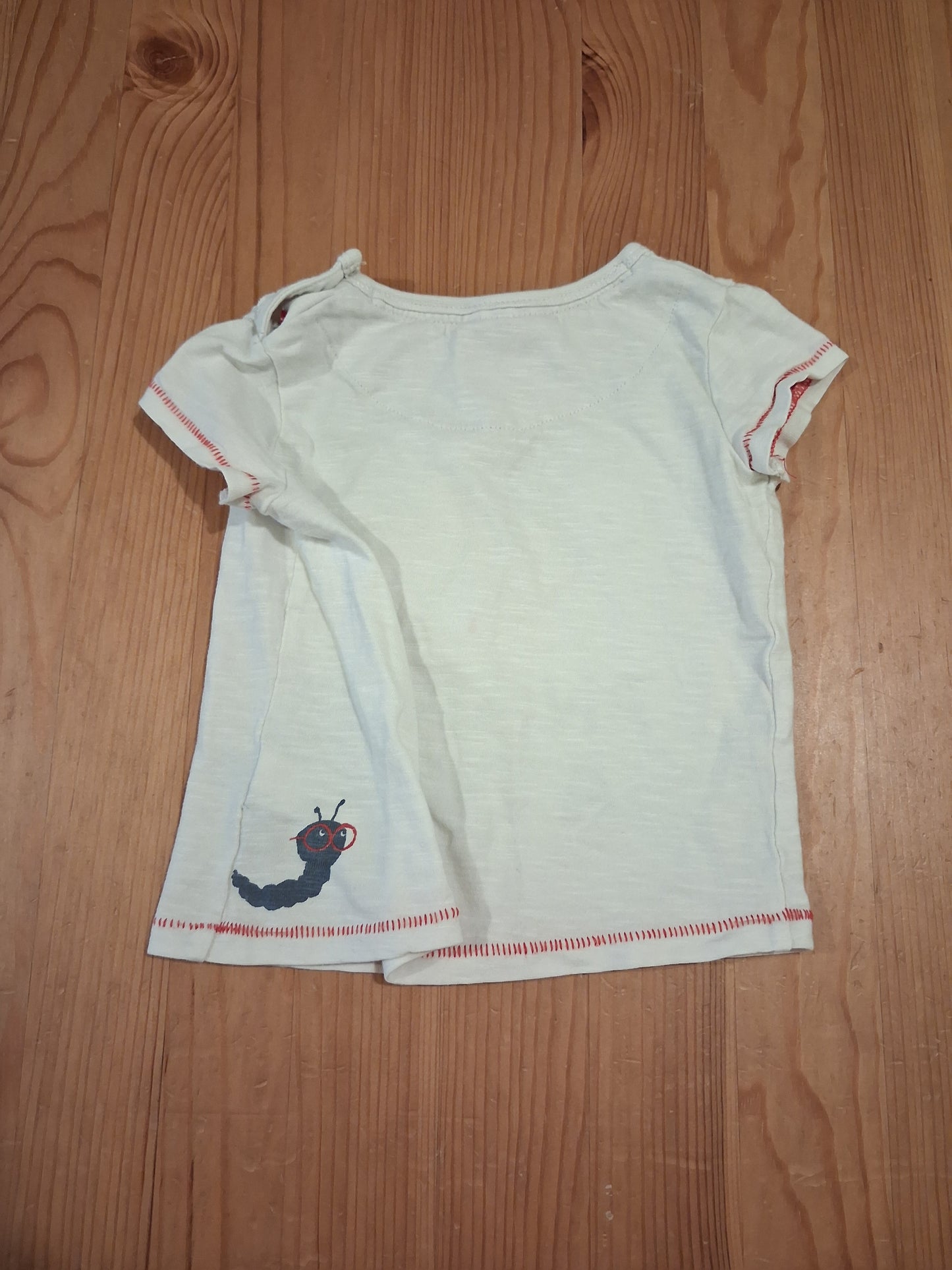 'An Apple A Day' T-Shirt With Flap - Girls 6-9 months - Next