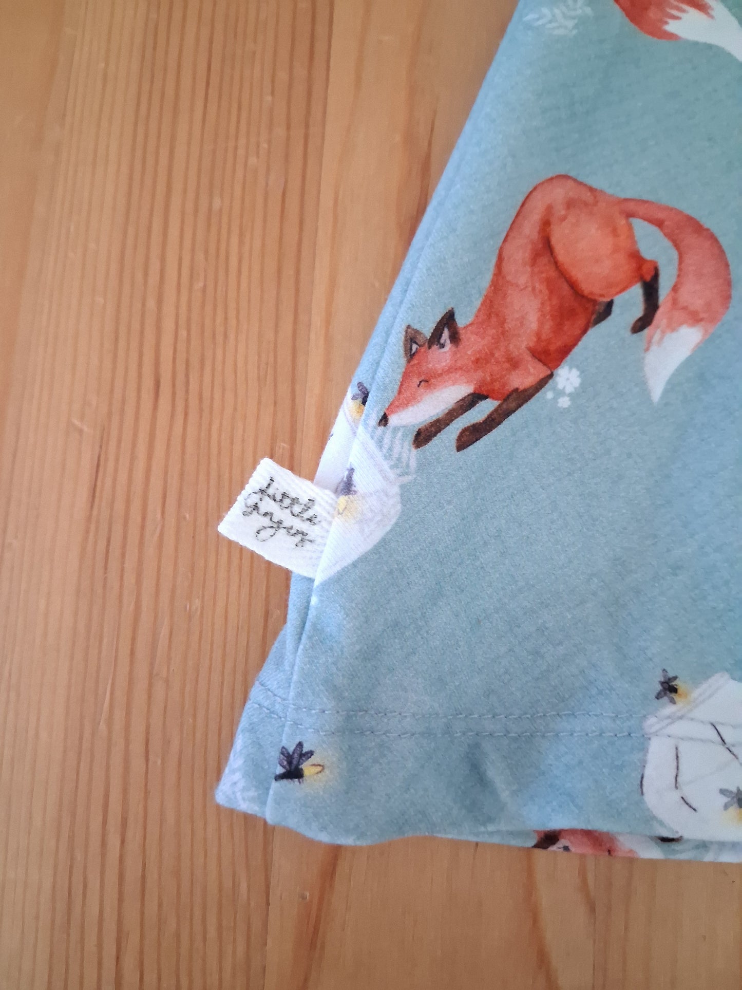 Handmade Foxes Skirt With Elasticated Waistband - Girls 5-6 years - Little Gingers
