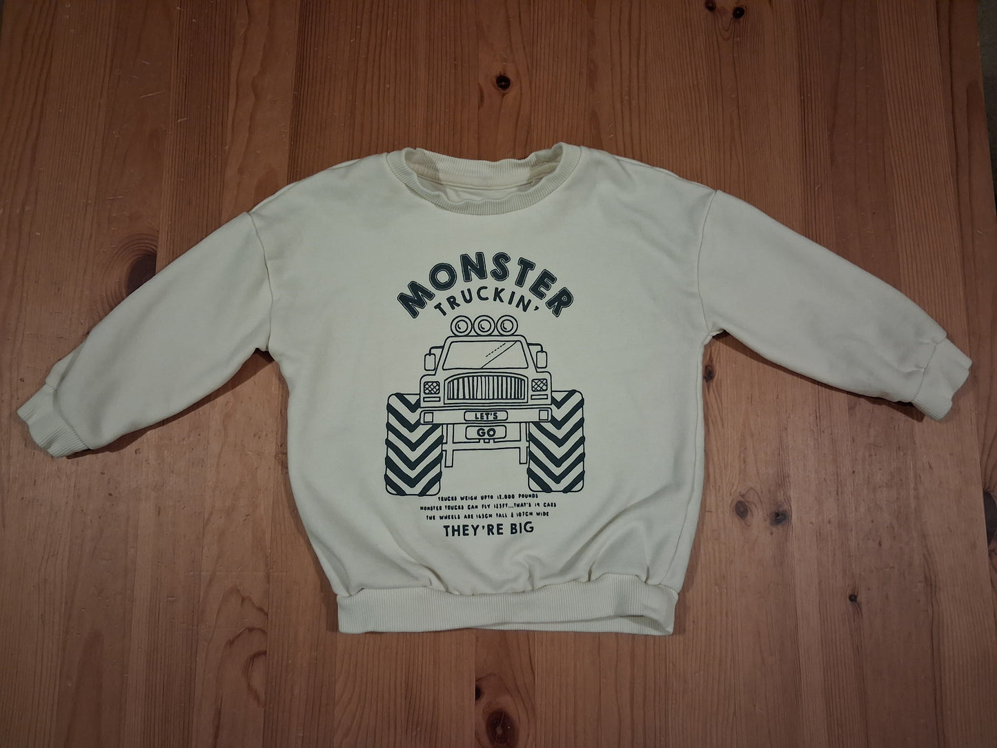 Cream 'Monster Truckin'' Sweatshirt - Boys 4-5 years - F&F