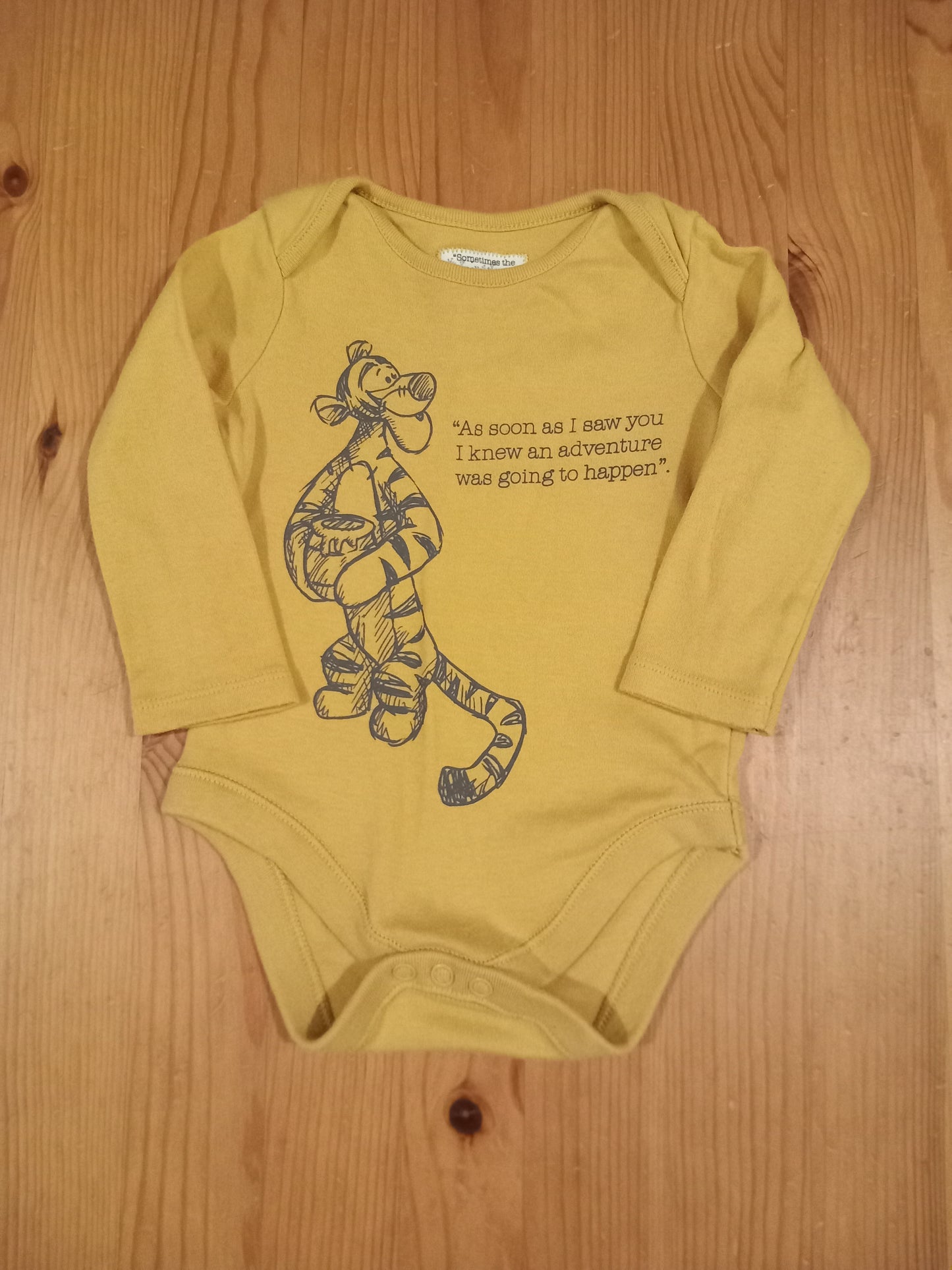 Tigger Long Sleeve Bodysuit - Unisex 3-6 months - Disney Baby At Tesco