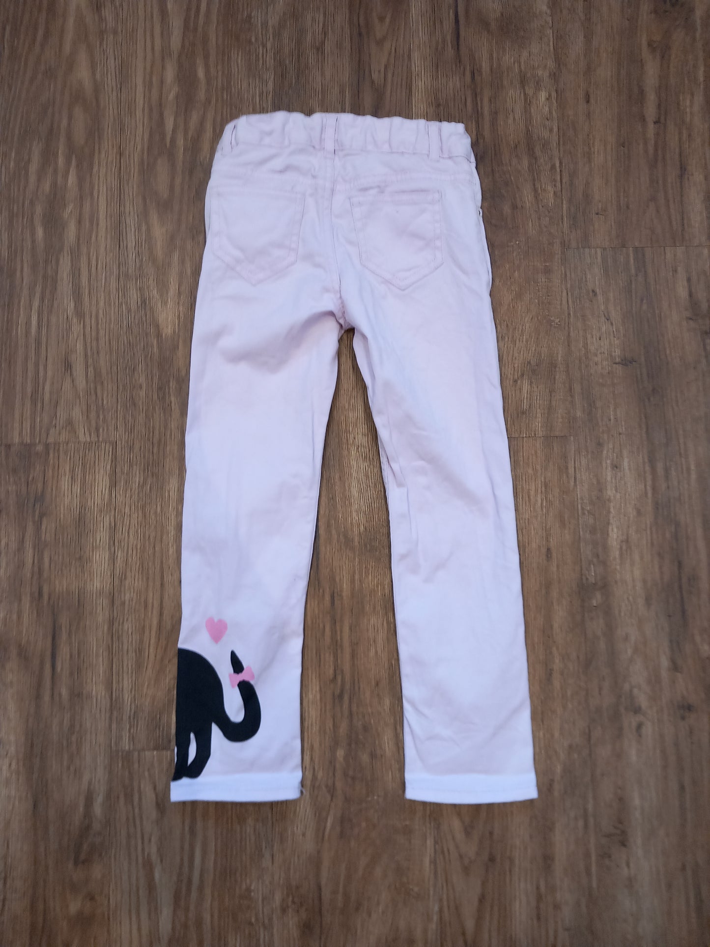 Light Pink Cat Jeans Style Trousers - Girls 5-6 years - H&M