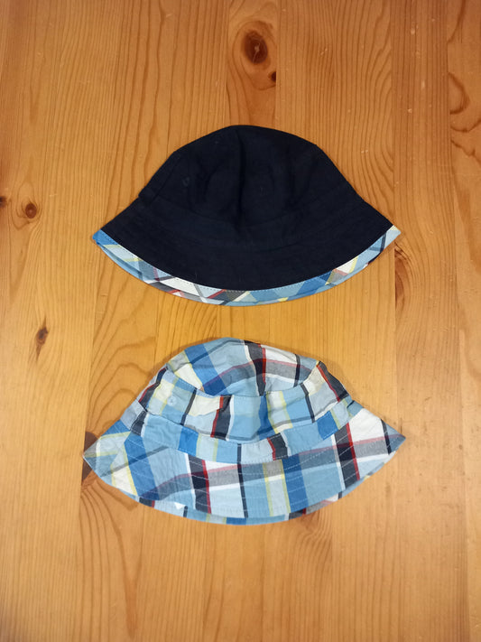 2 x Summer Hats - Boys 6-12 months - Bluezoo