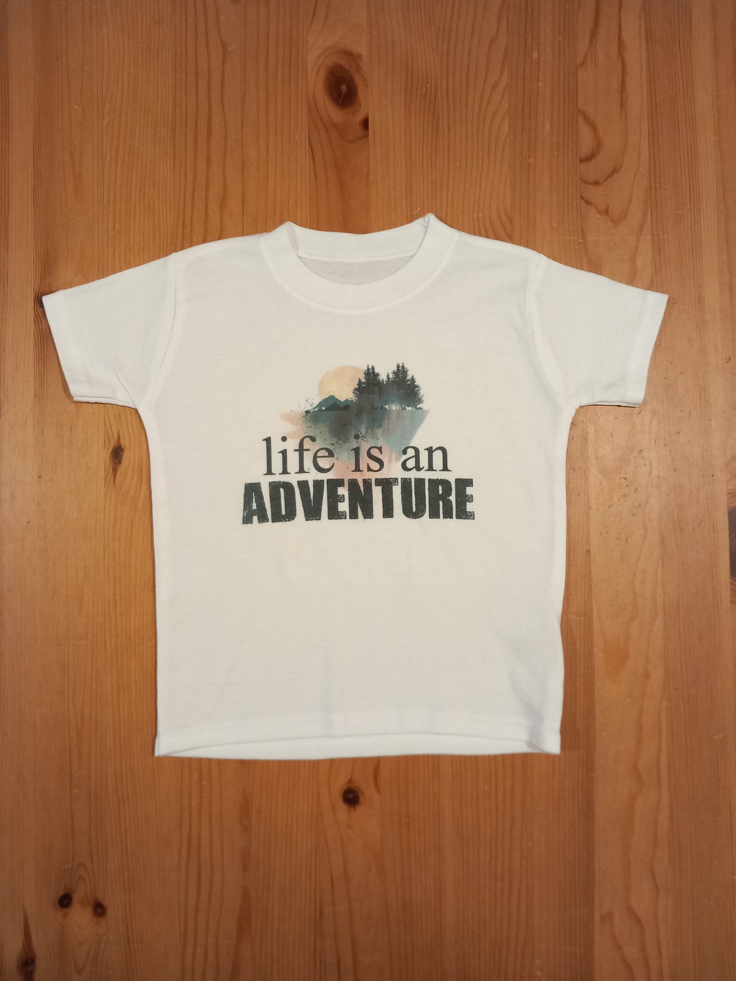 'Life Is An Adventure' T-Shirt - Girls 2-3 years - Brand Unknown