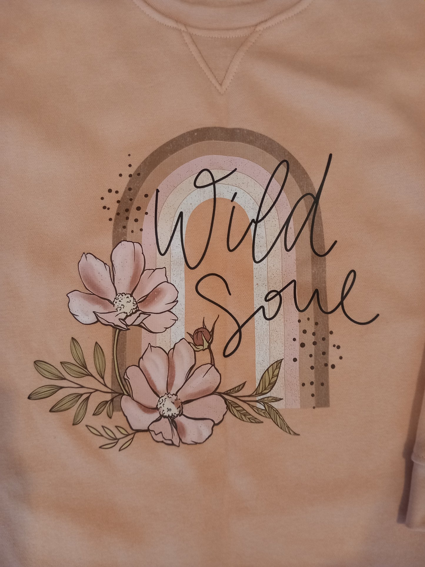 Light Pink 'Wild Soul' Sweatshirt Style Tunic - Girls 6 years - Brand unknown