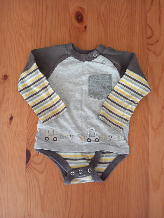 Long Sleeve Top Style Bodysuit - Boys 6-9 months - TU