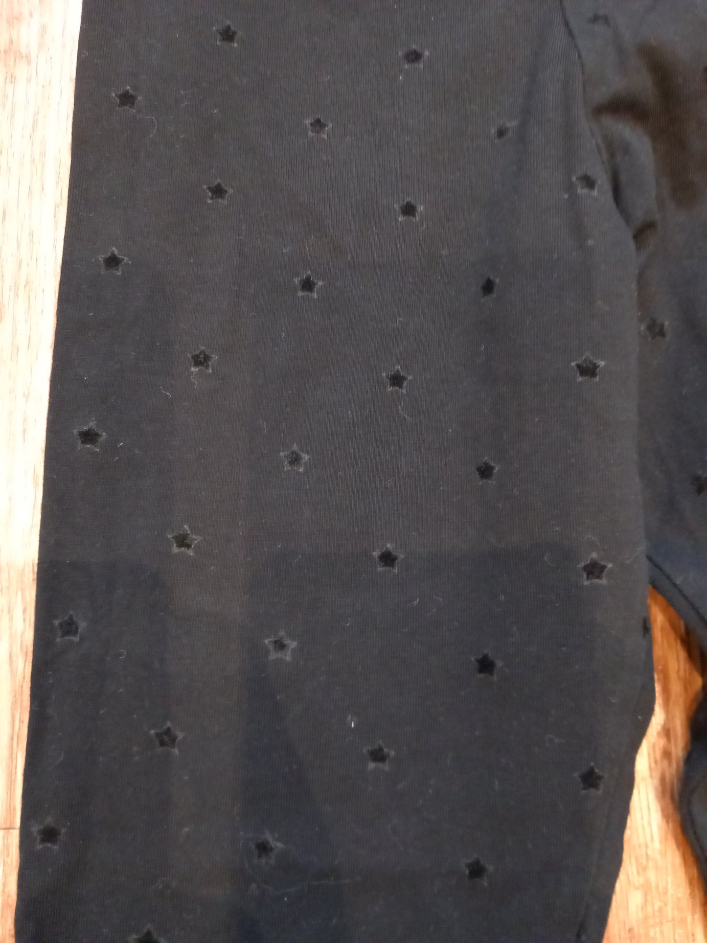 Black Stars Cropped Leggings - Girls 6-7 years - M&S