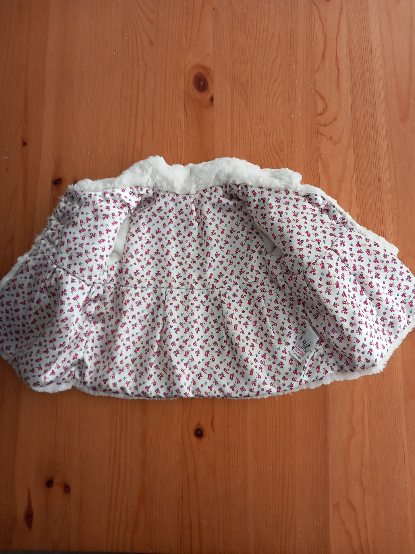 Furry Jacket - Girls 0-3 months - George