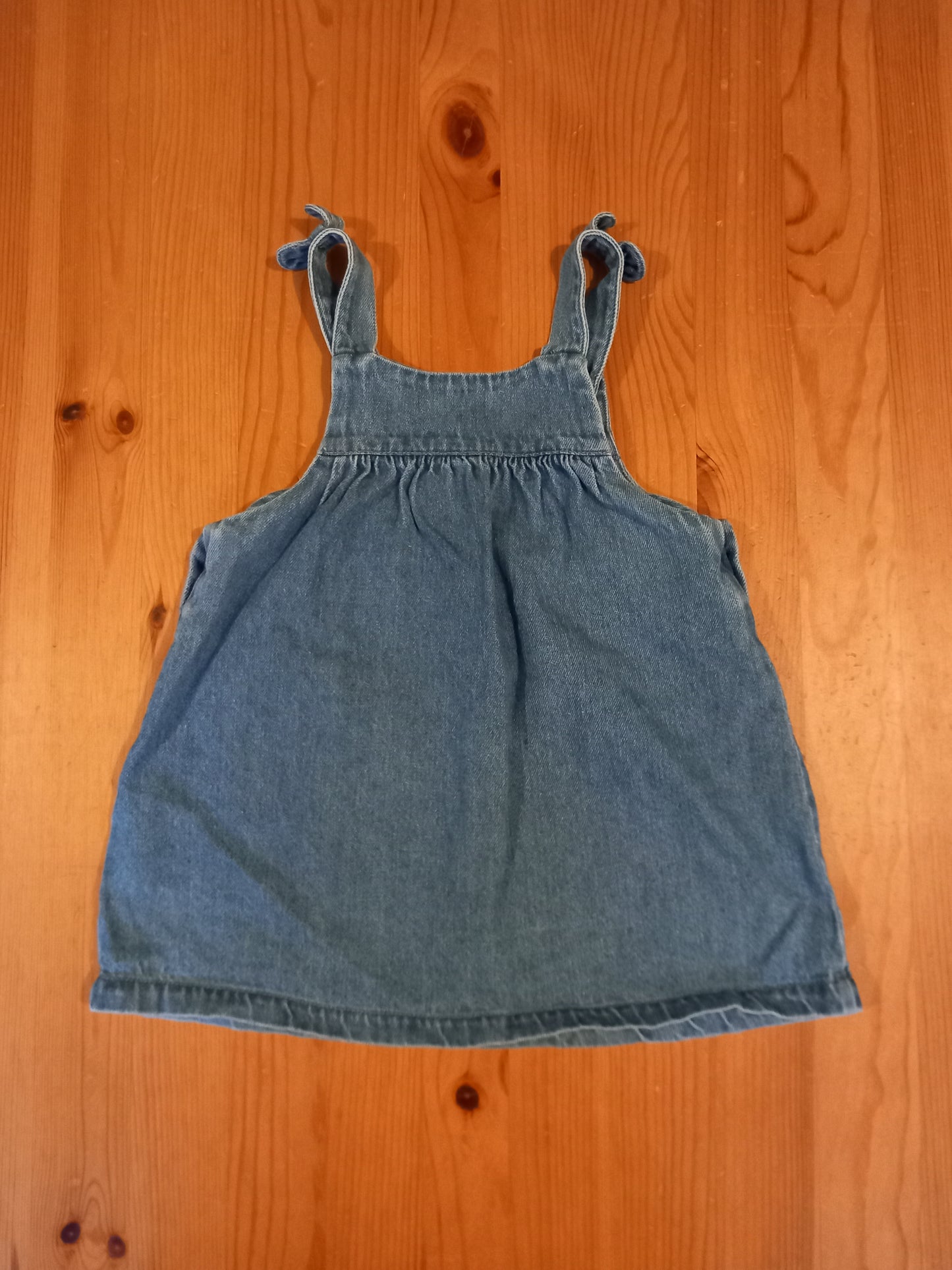 Denim Dress & Long Sleeve Bodysuit Set - Girls 12-18 months - TU