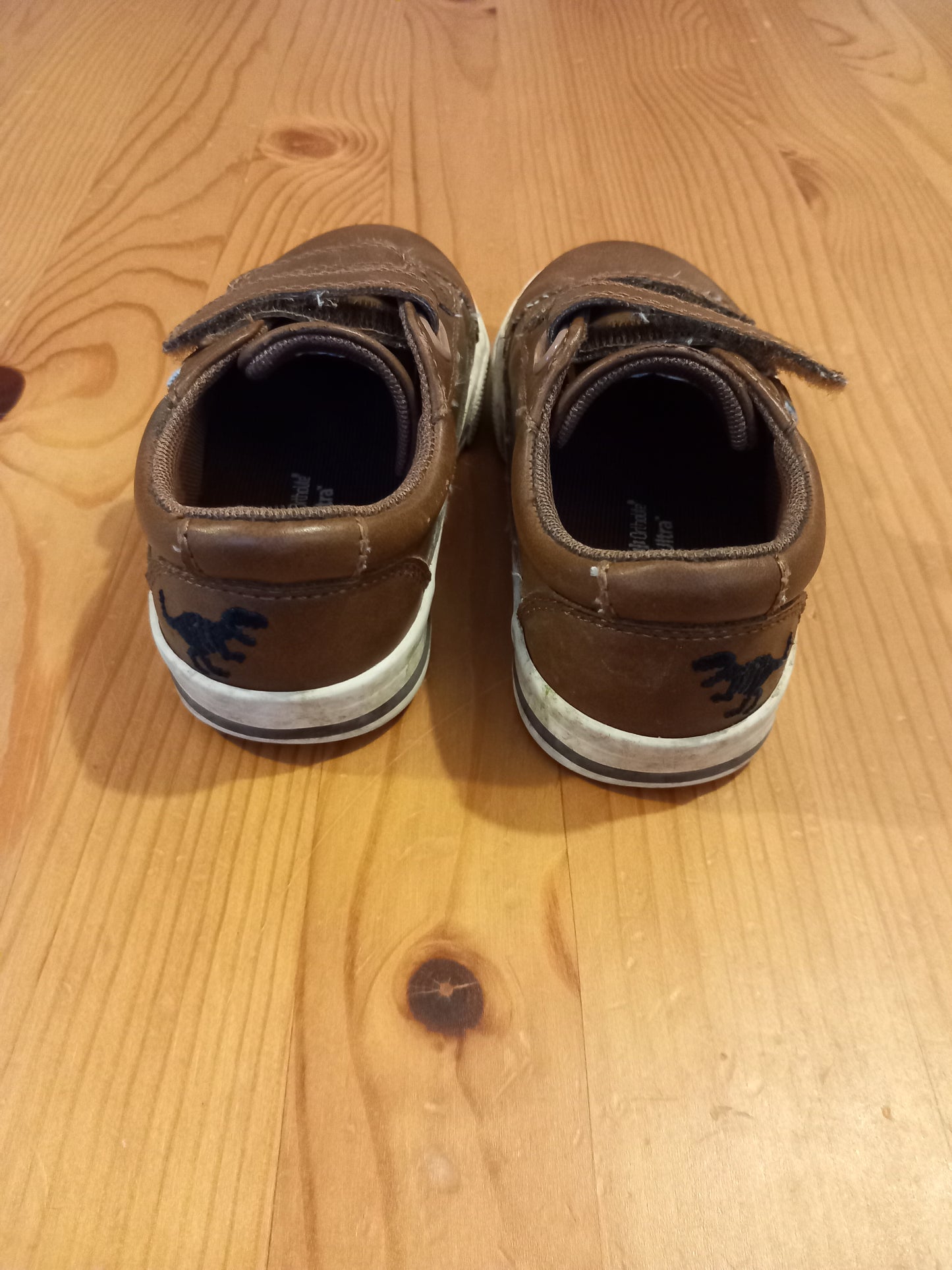 Brown Velcro Fastening Shoes - Boys Size 7f - Next