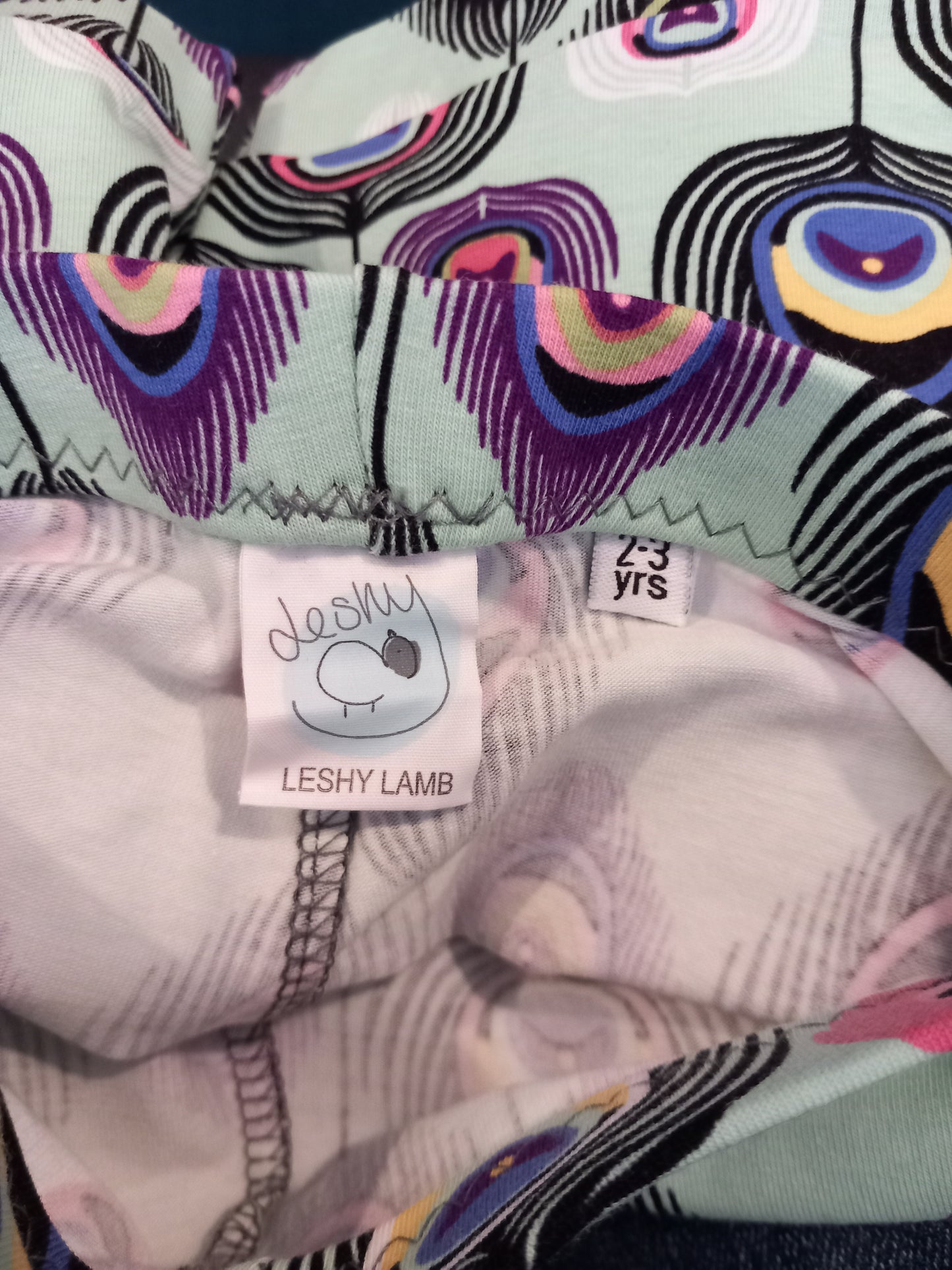 Handmade Feathers Shorts - Girls 2-3 years - Leshy Lamb