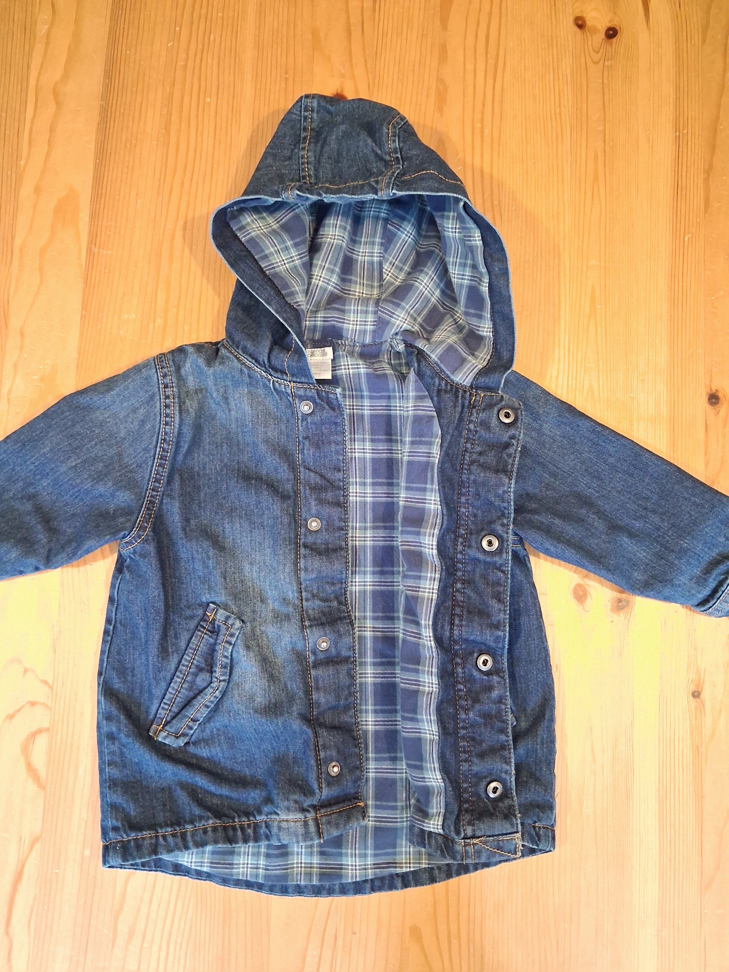 Lined Hooded Denim Jacket - Boys 12-18 months - Mamas & Papas