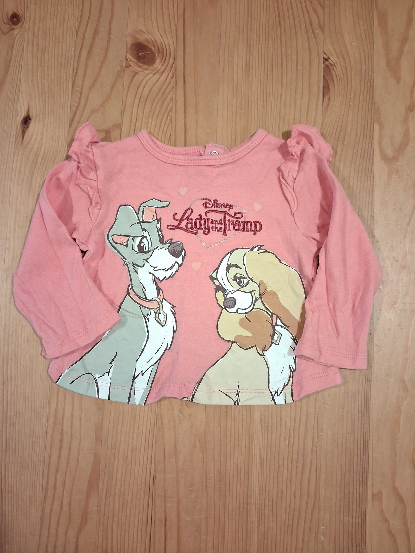 Pink Lady & The Tramp Long Sleeve Top - Girls 9-12 months - Disney Baby At Primark