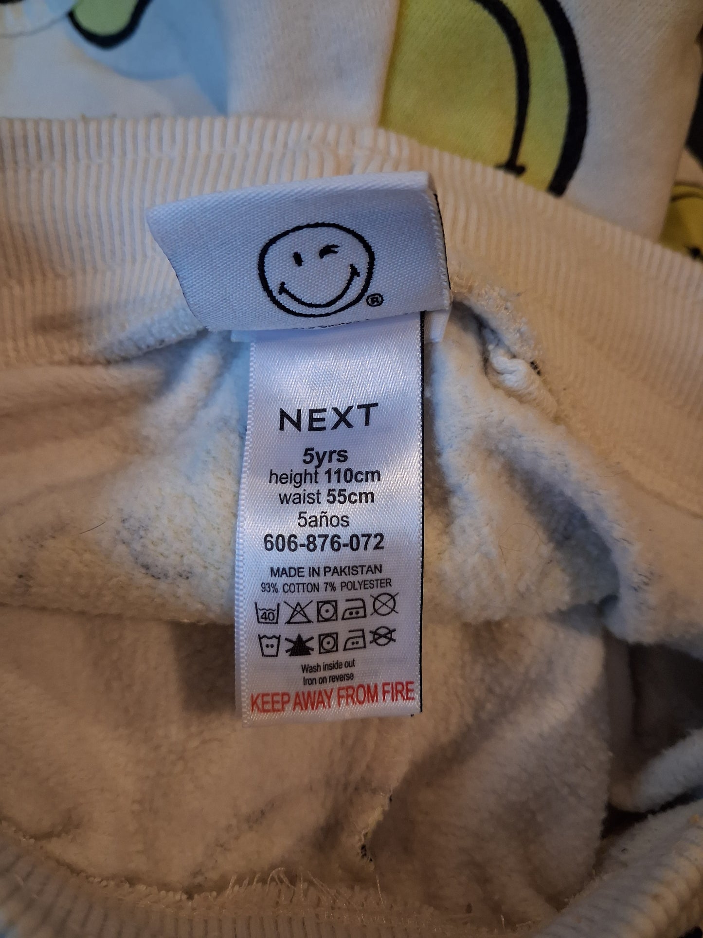 Smiley World Shorts With Pockets & Drawstring Elasticated Waistband - Girls 5 years - Next