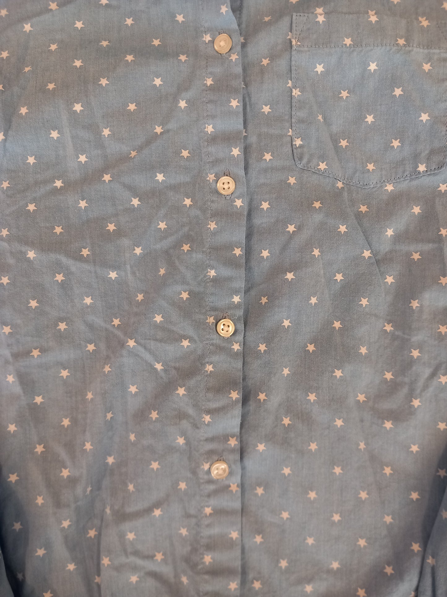 Light Blue Stars Shirt - Girls 12-13 years - H&M