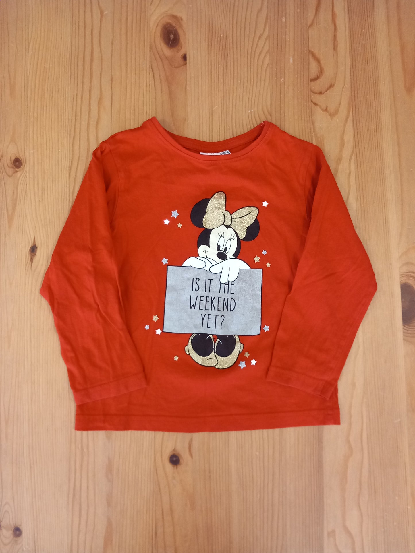 Red Minnie Mouse Long Sleeve Top - Girls 3-4 years - Primark