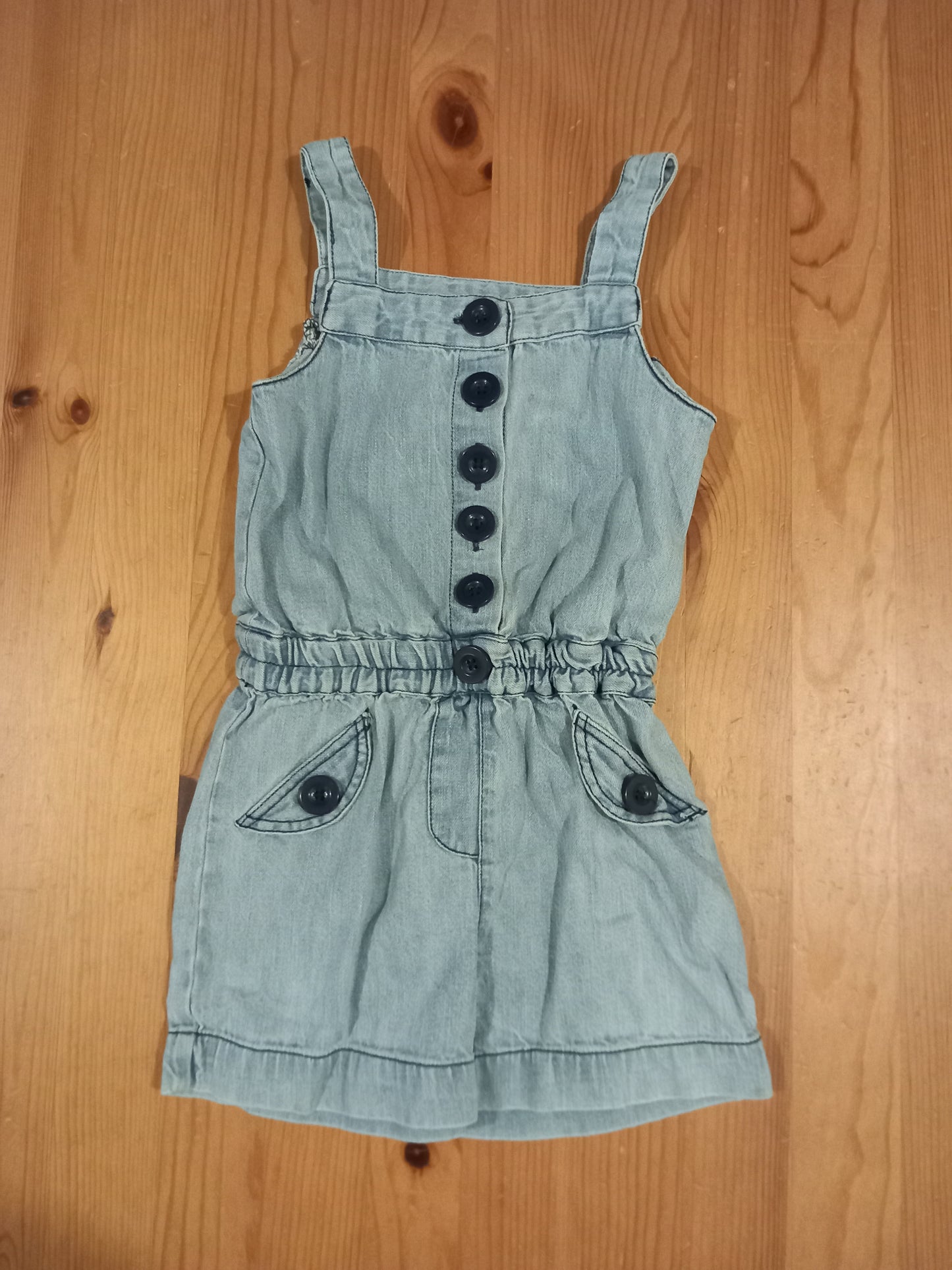 Denim Playsuit - Girls 2-3 years - George