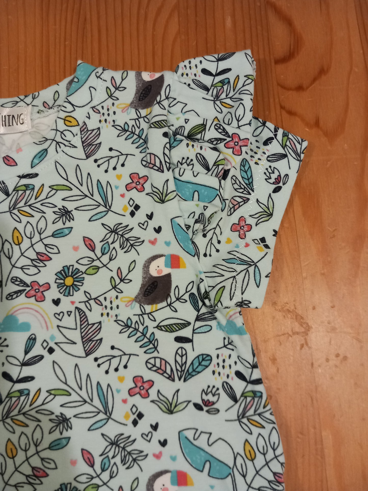 Handmade Birds & Plants Dress - Girls 2-3 years - Little Sum & Thing