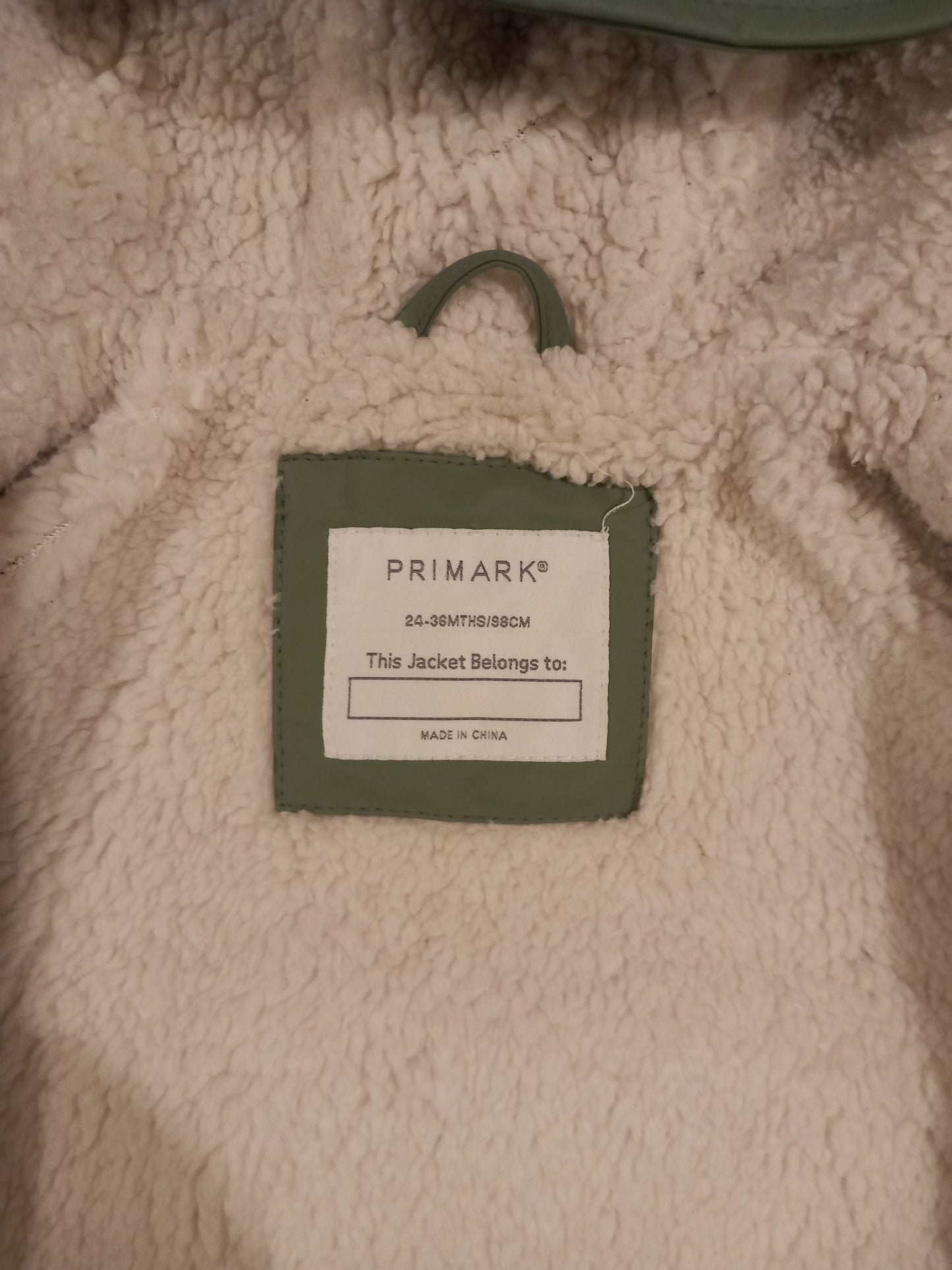 Green Coat With Furry Lining - Boys 2-3 years - Primark