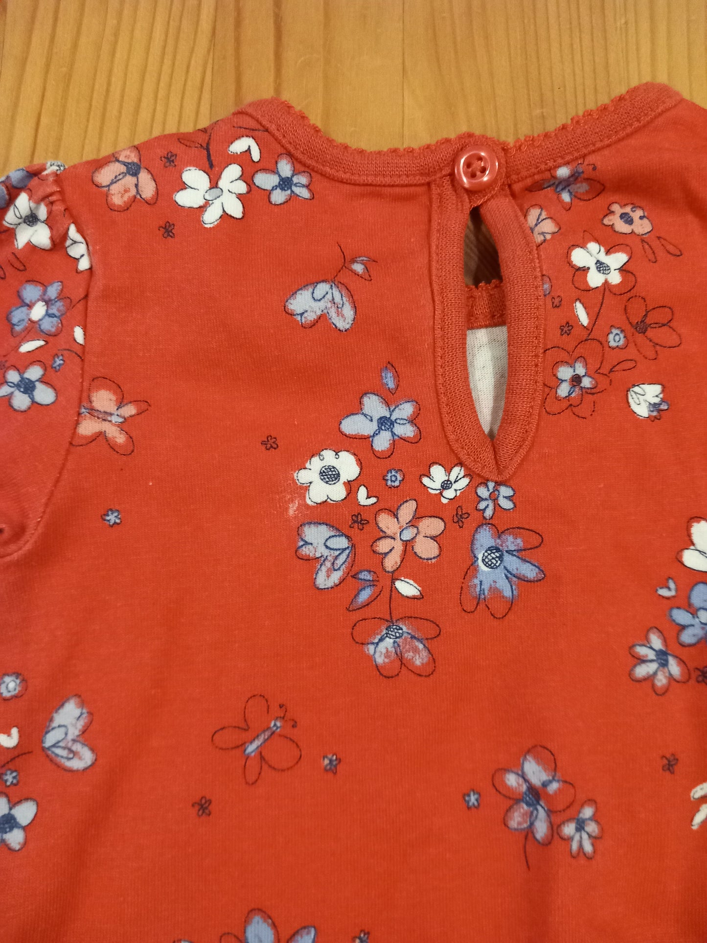 Denim Dungarees & Floral Long Sleeve Top Set - Girls 0-3 months - George