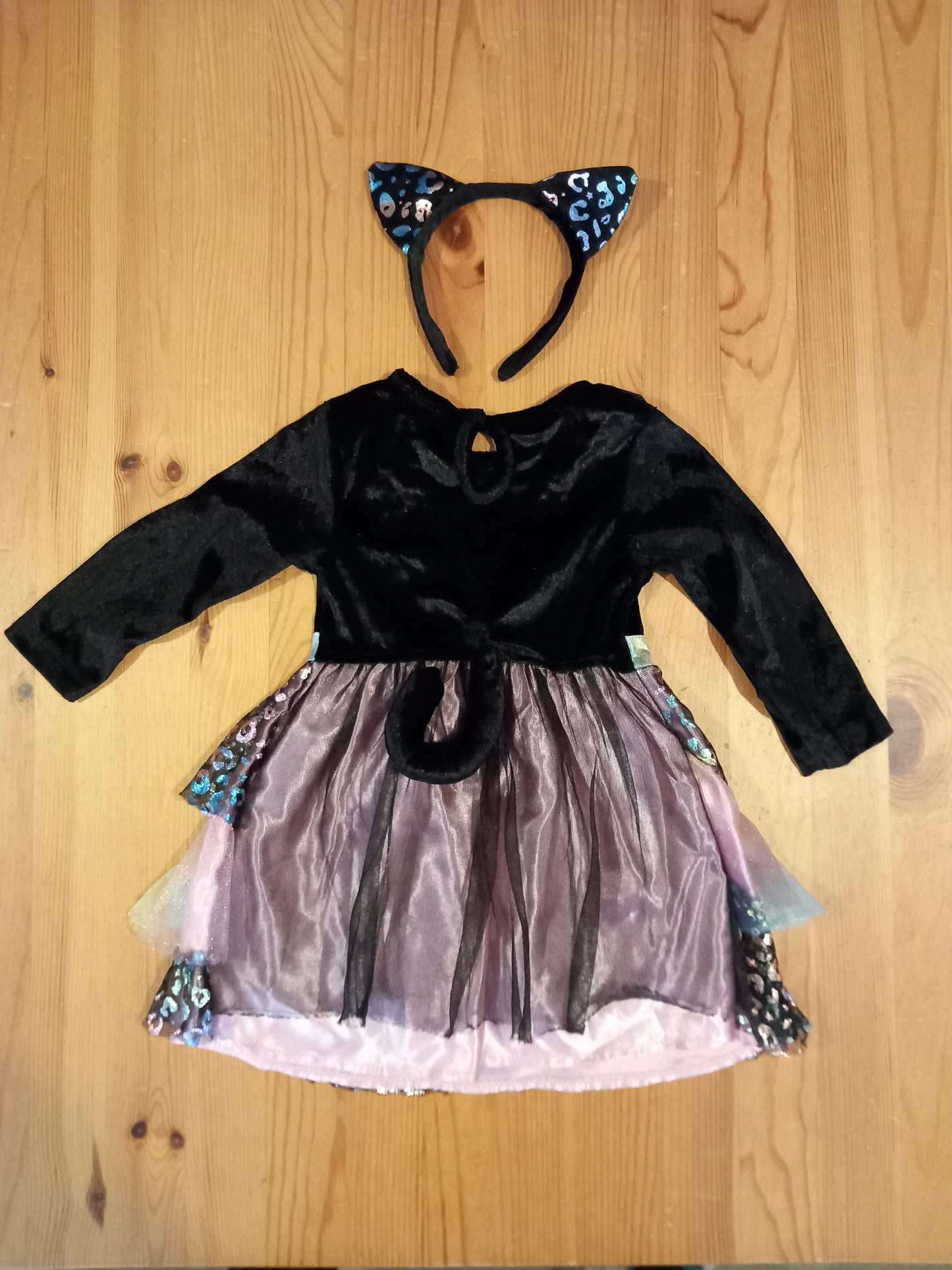 Cat Dress And Headband - Girls 1-2 years - TU