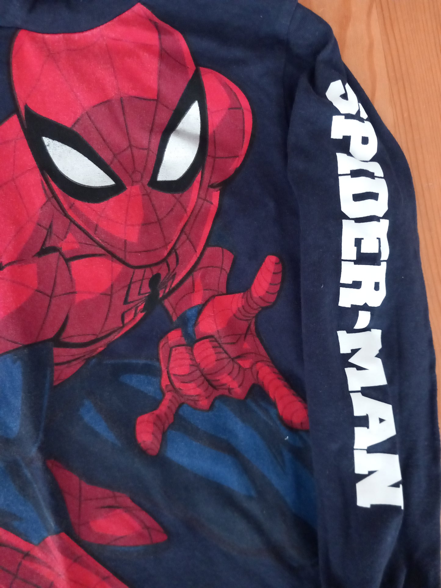 Navy Lightweight Spiderman Hoodie - Boys 7 years - Next
