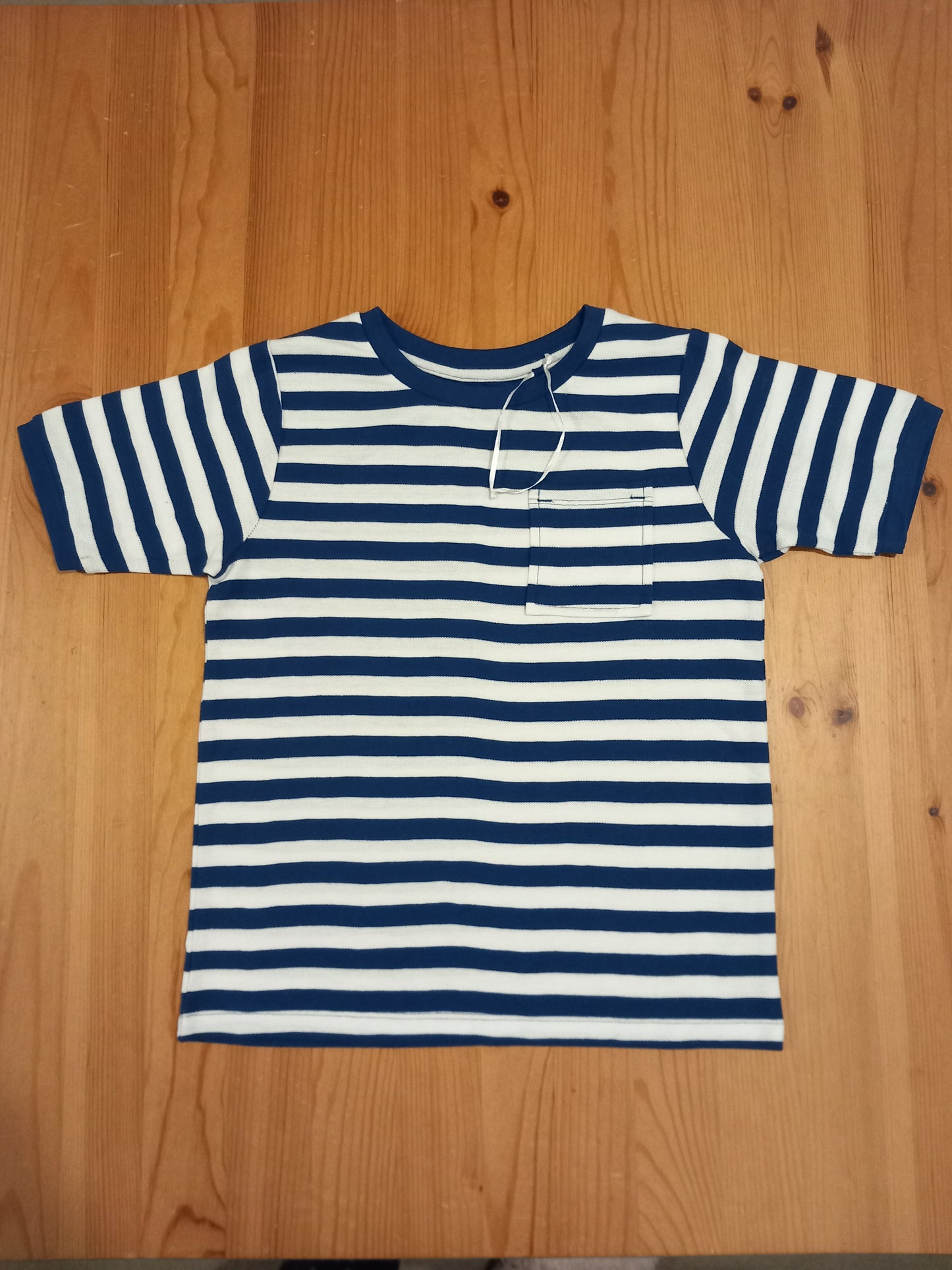 Blue & White Striped T-Shirt - Boys 9-10 years - Hullabaloo