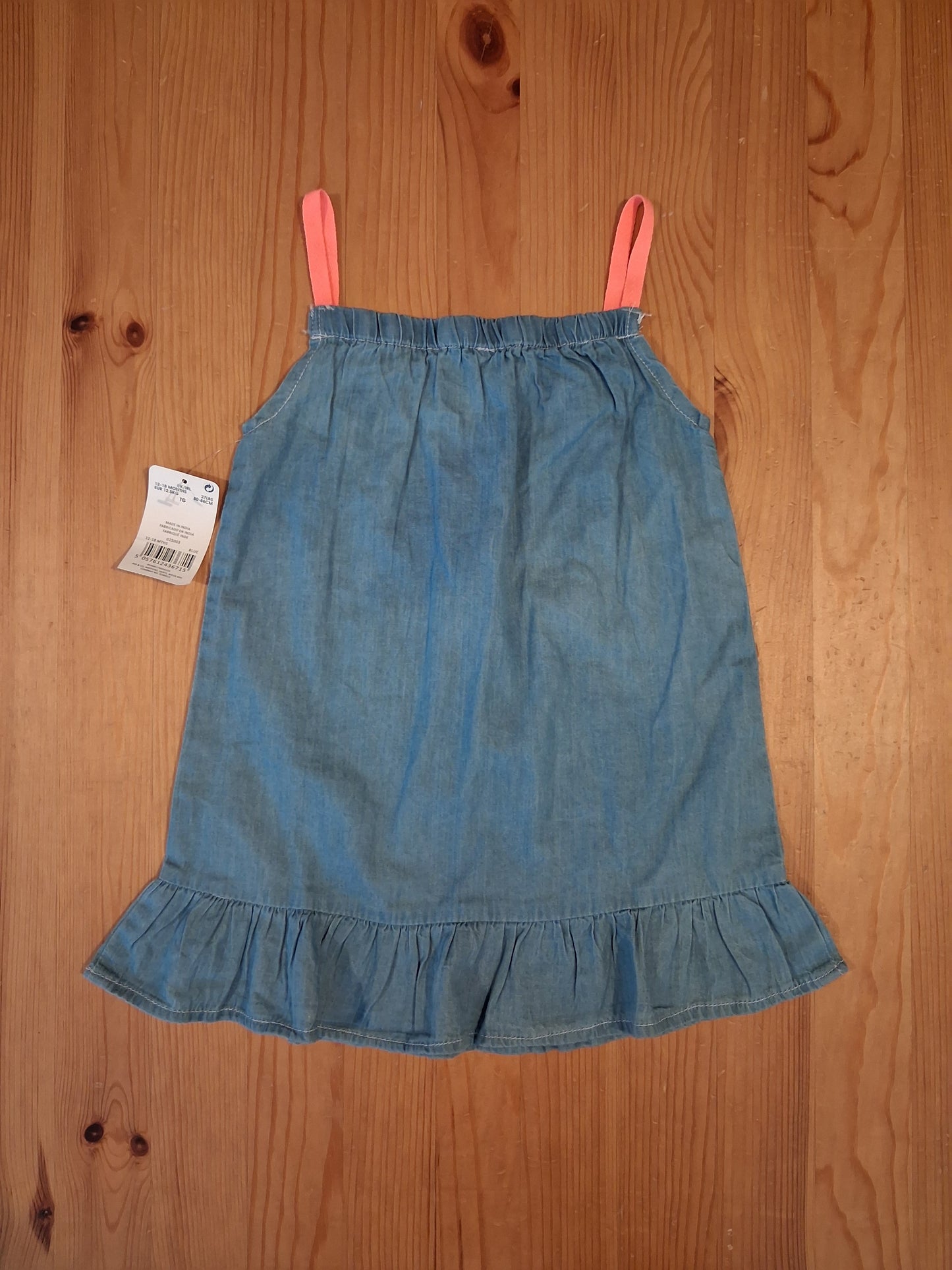 Denim Style Sleeveless Dress (BNWT) - Girls 12-18 months - Pep&Co