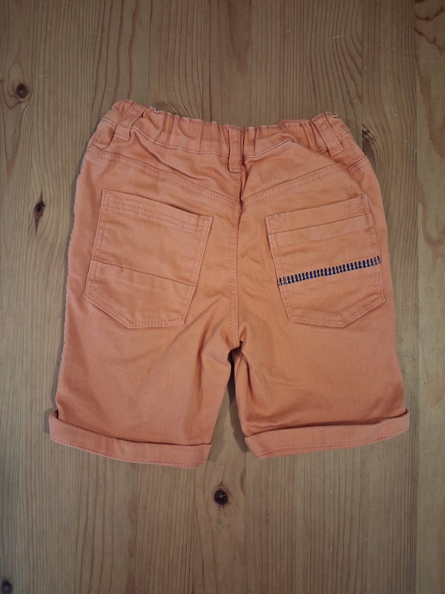 Orange Denim Shorts With Adjustable Waistband - Boys 3-4 years - TU