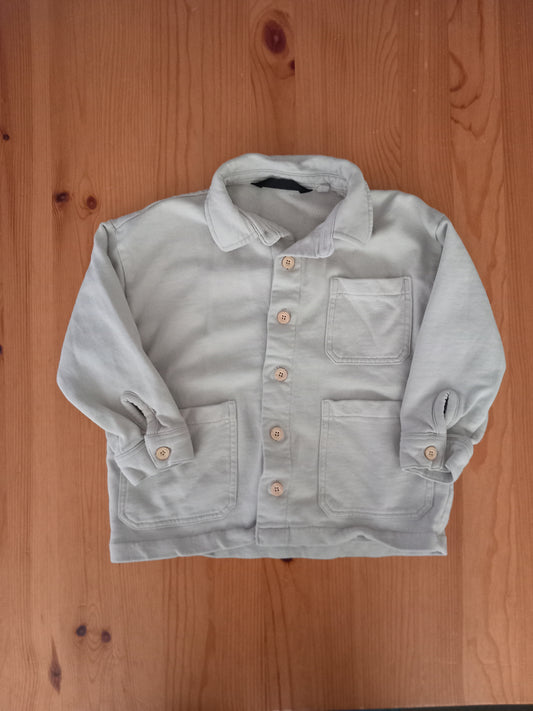 Beige Button Up Sweatshirt Style Shirt - Boys 3-4 years - Next
