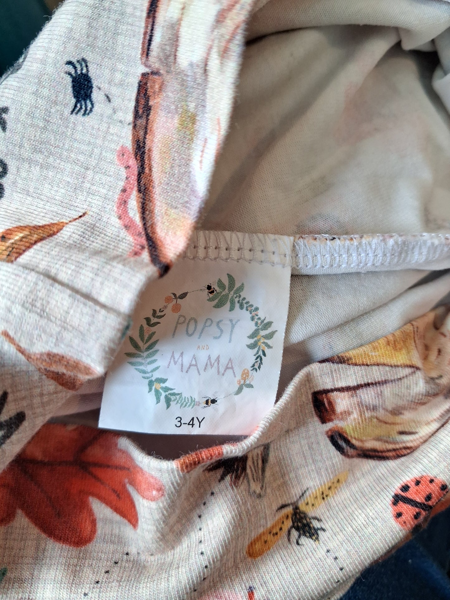 Handmade Autumn Leggings - Girls 3-4 years - Popsy & Mama
