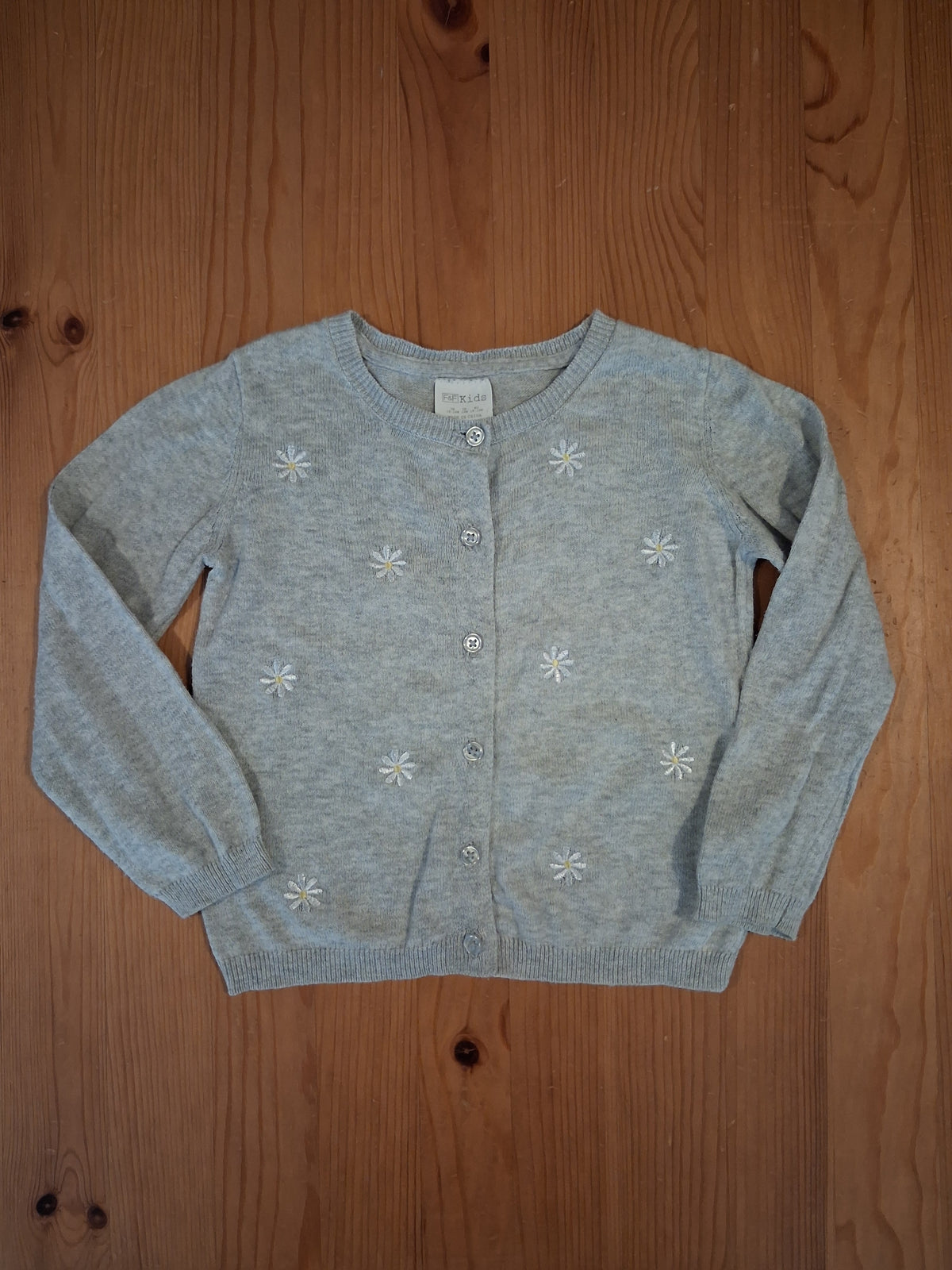 Light Grey Flowers Cardigan - Girls 18-24 months - F&F