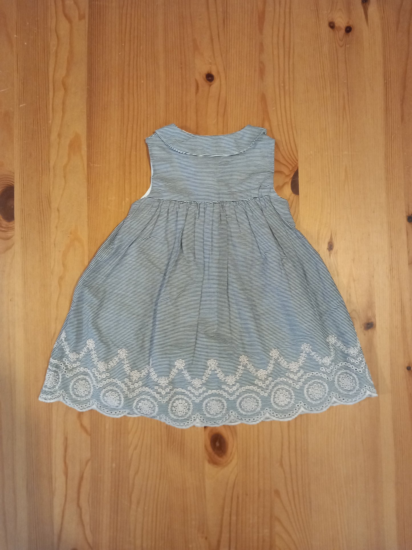 Striped Lined Dress & Nappy Cover (BNWT) - Girls 6-9 months - Mothercare