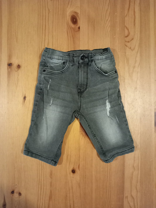 Denim Distressed Look Shorts With Adjustable Waistband - Boys 6 years - TU