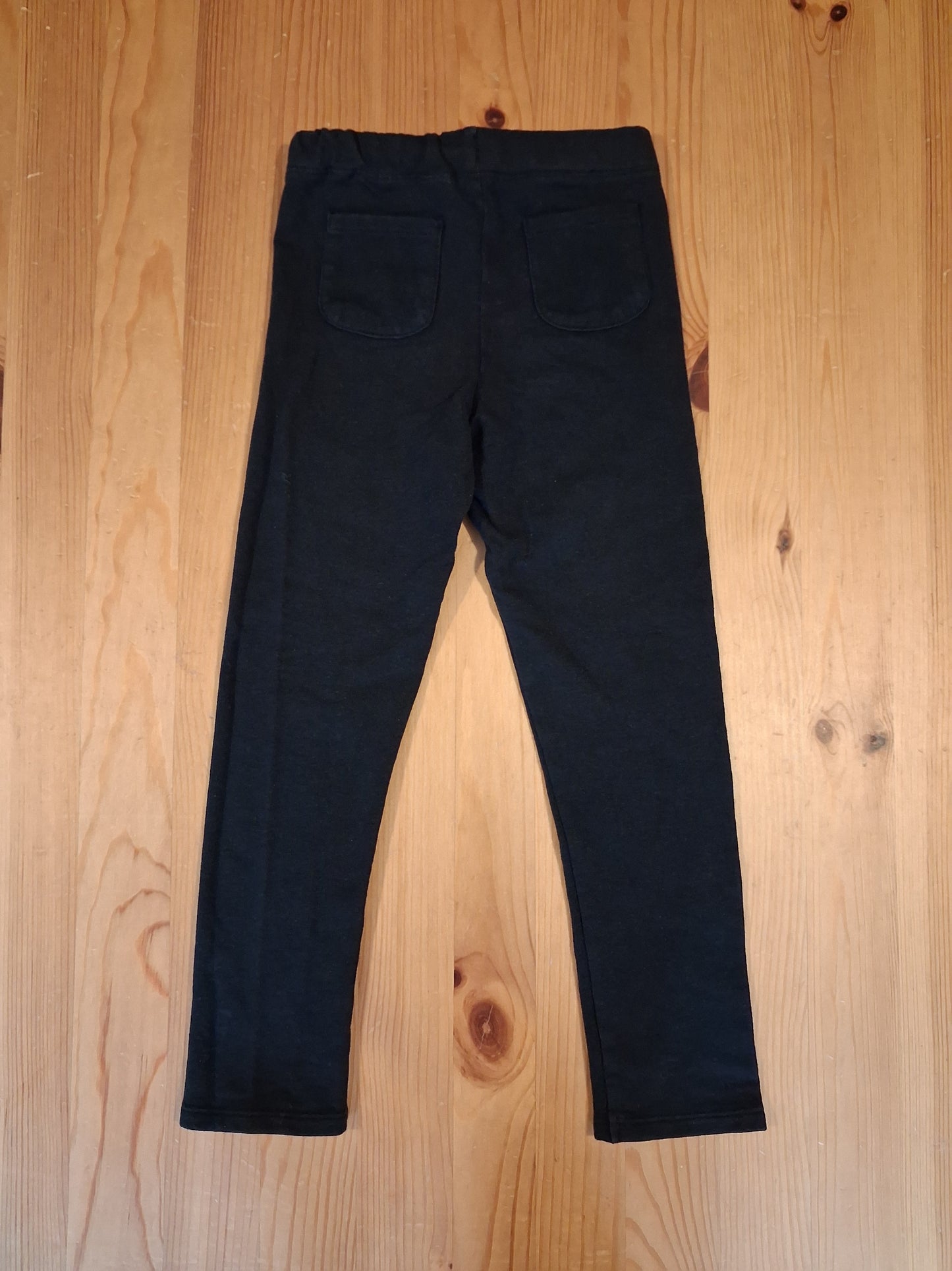 Black Stretch Material Trousers With Adjustable Waistband - Girls 5-6 years - H&M