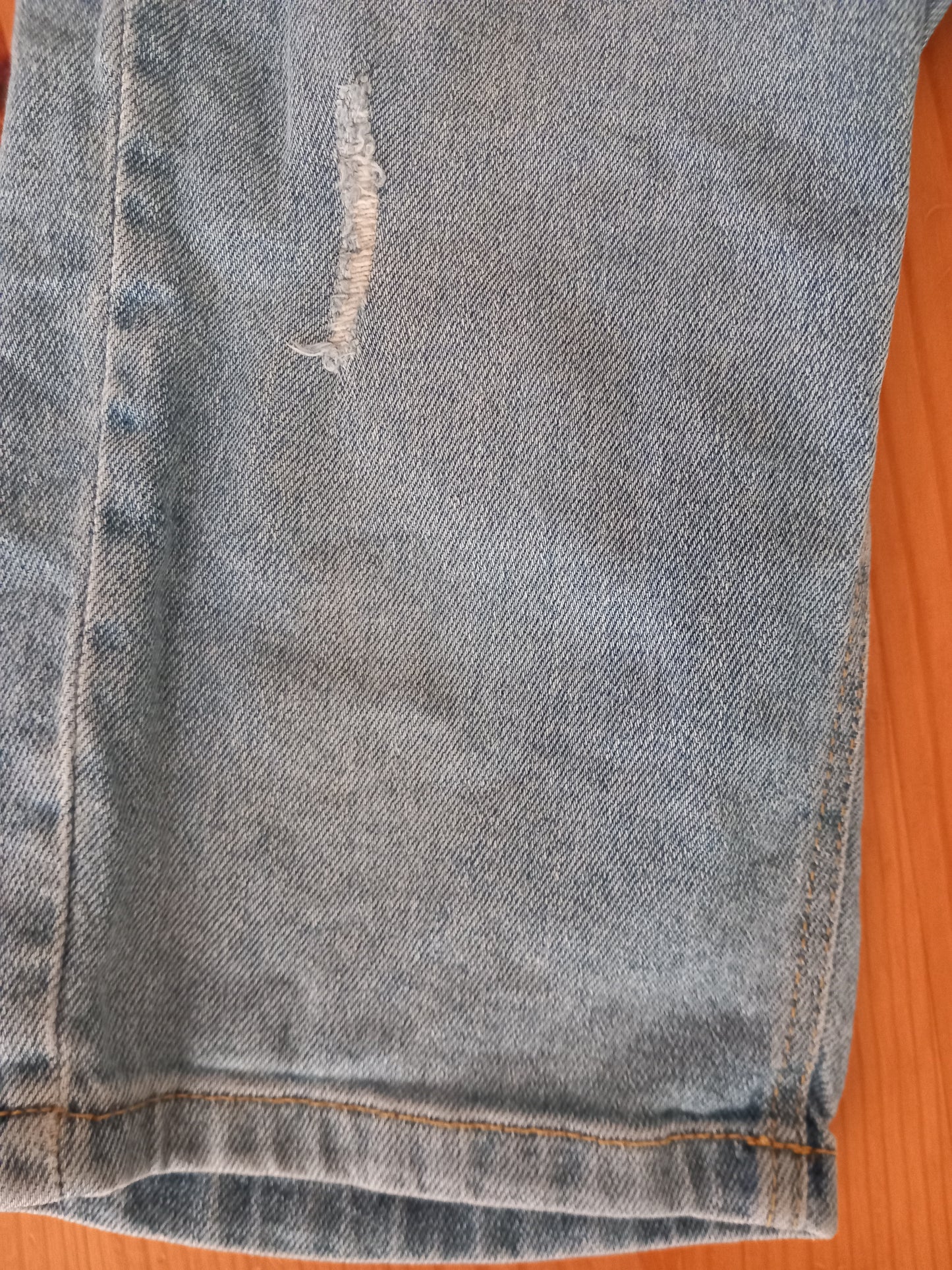 Distressed Look Wide Leg Jeans - Girls 4 years - TU
