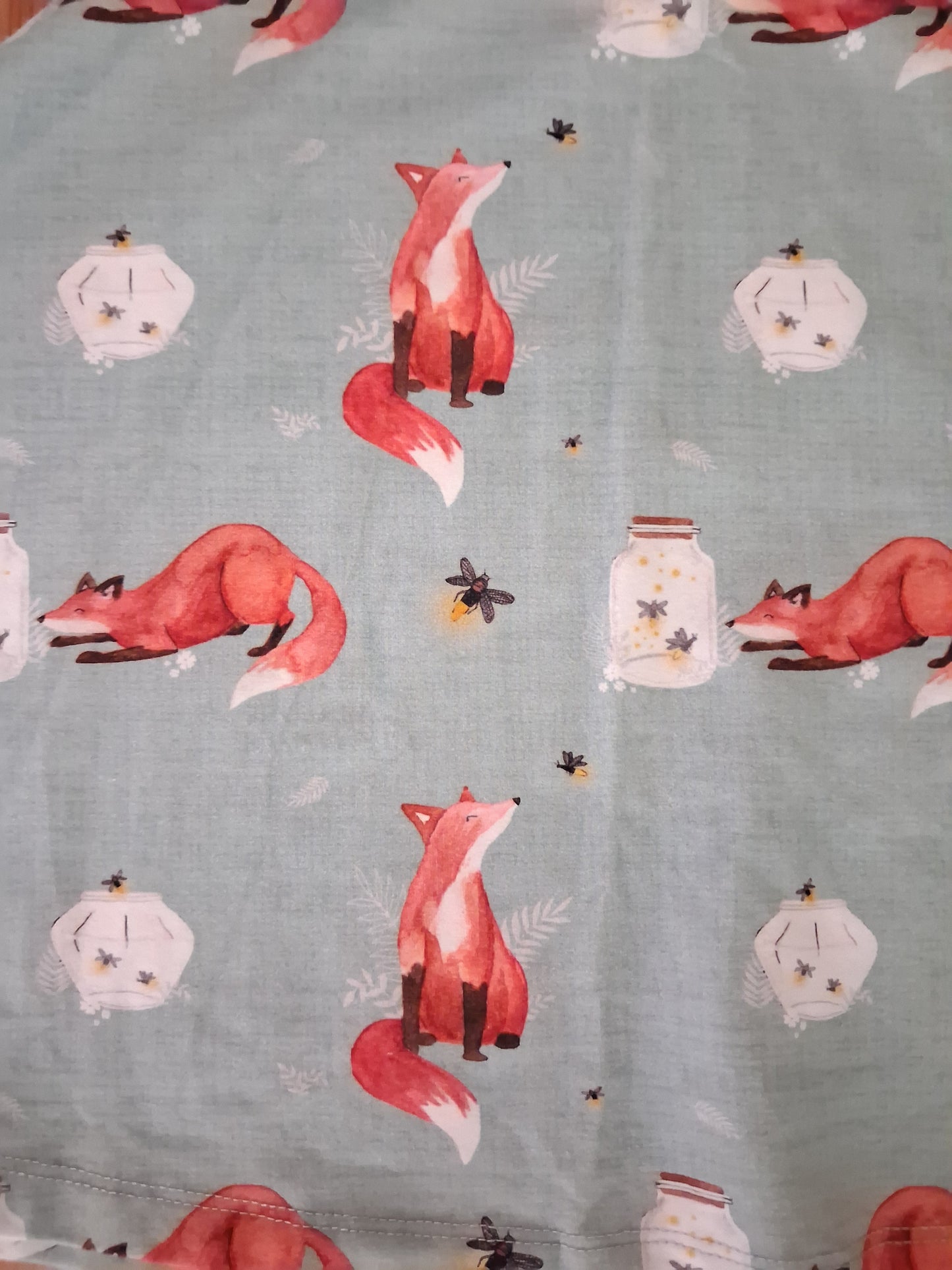 Handmade Foxes Skirt With Elasticated Waistband - Girls 5-6 years - Little Gingers