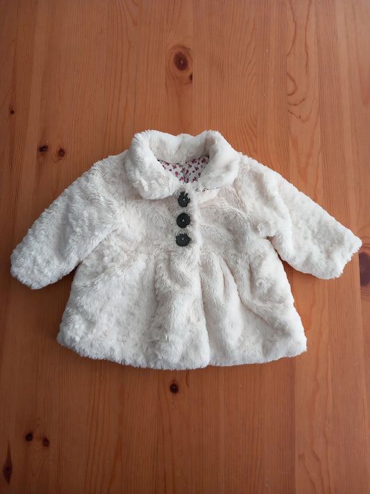 Furry Jacket - Girls 0-3 months - George