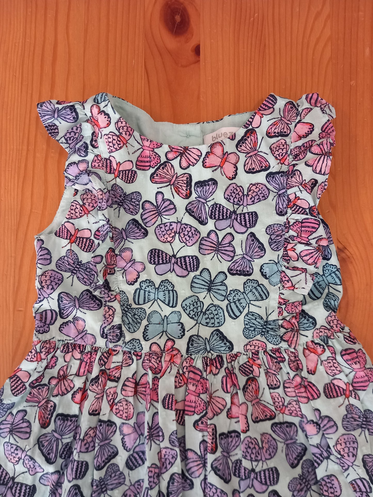 Butterflies Sleeveless Dress - Girls 18-24 months - Bluezoo