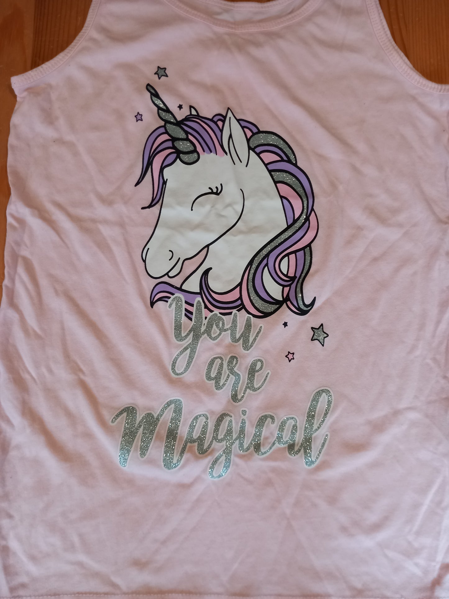 Light Pink 'You Are Magical' Sleeveless Vest - Girls 12-13 years - Primark