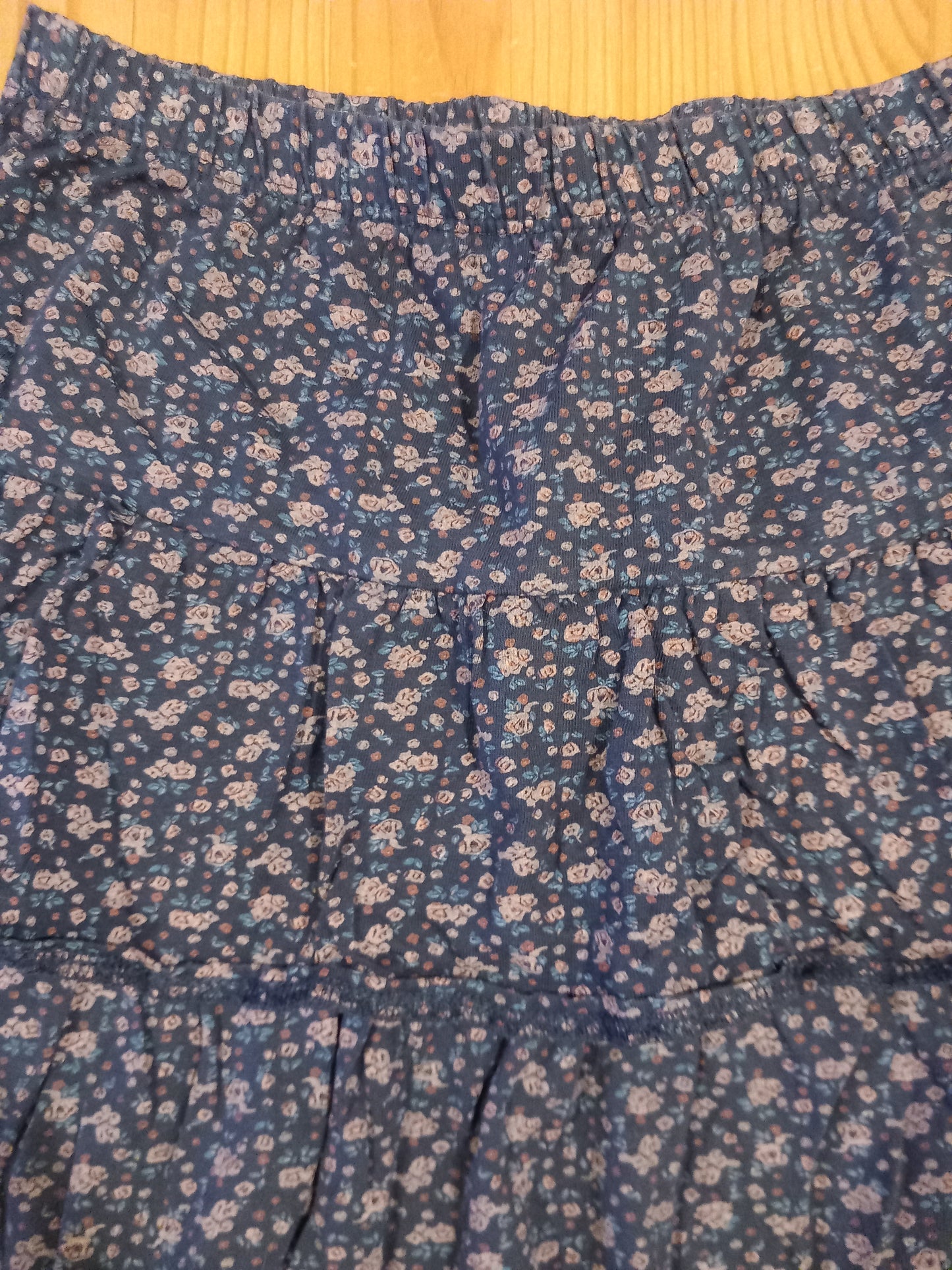 Layered Floral Skirt With Elasticated Waistband - Girls 10-11 years - La Redoute