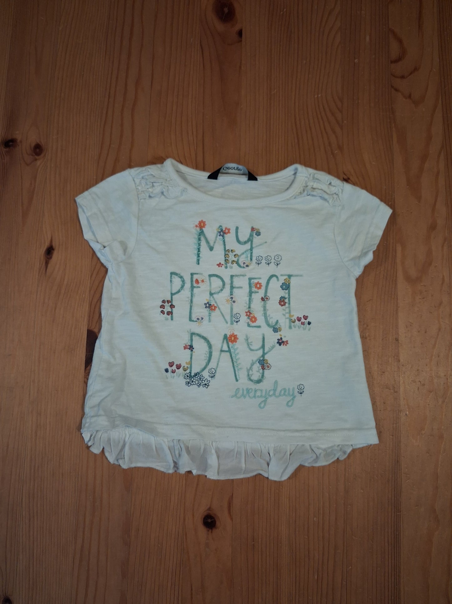 'My Perfect Day' T-Shirt - Girls 12-18 months - George