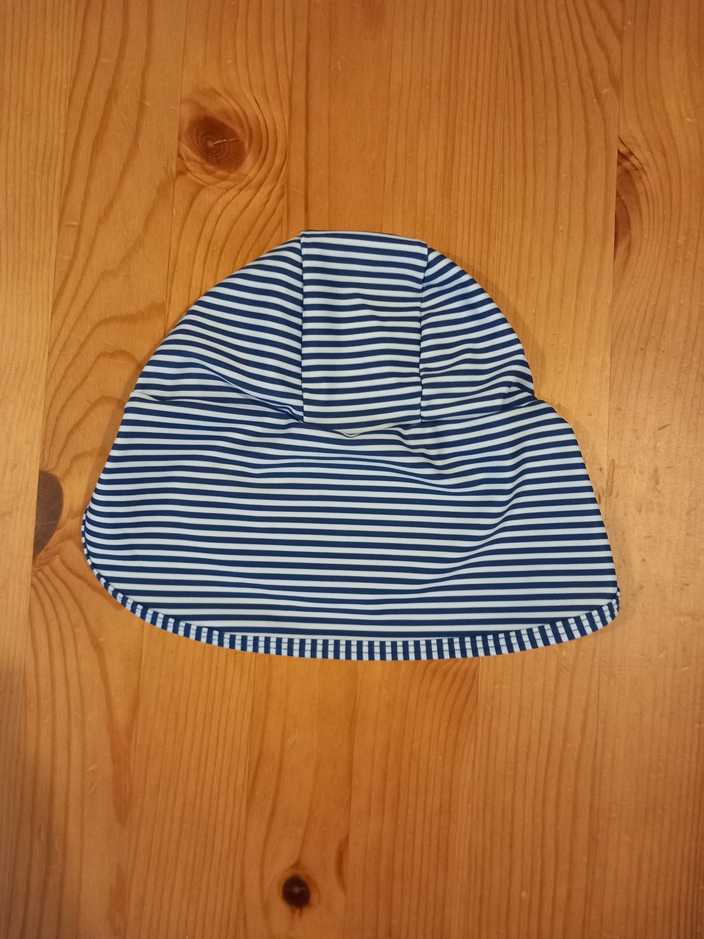 Striped Sun/Swim Hat With Neck Protection - Boys 0-3 months - George